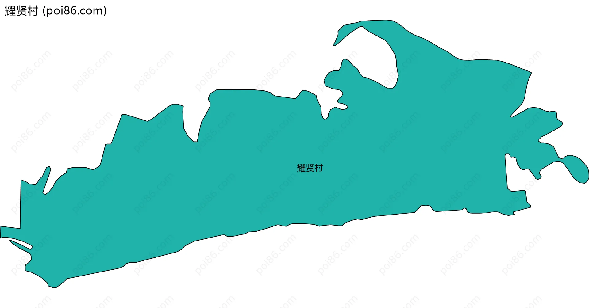 耀贤村边界地图