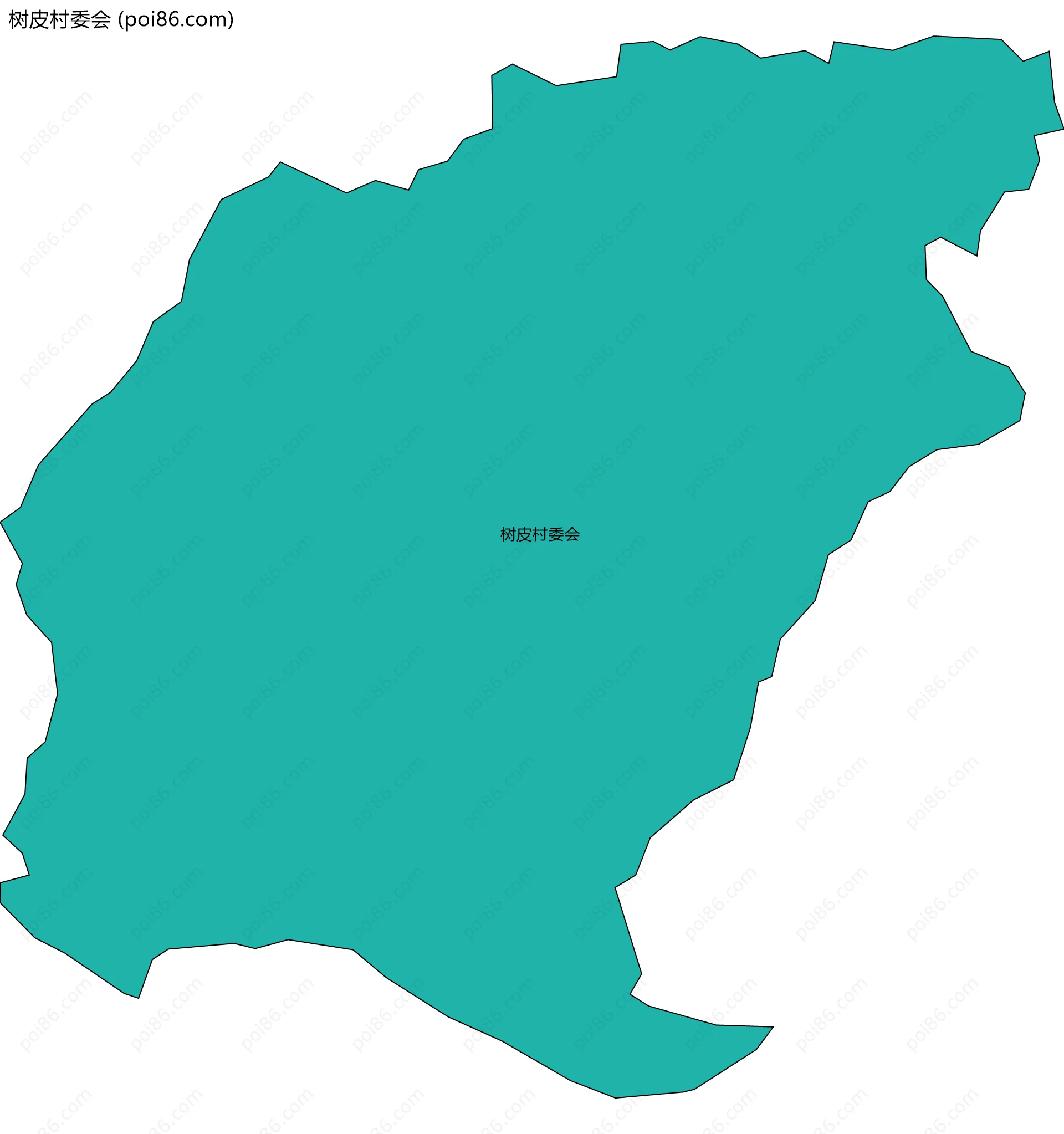 树皮村委会边界地图