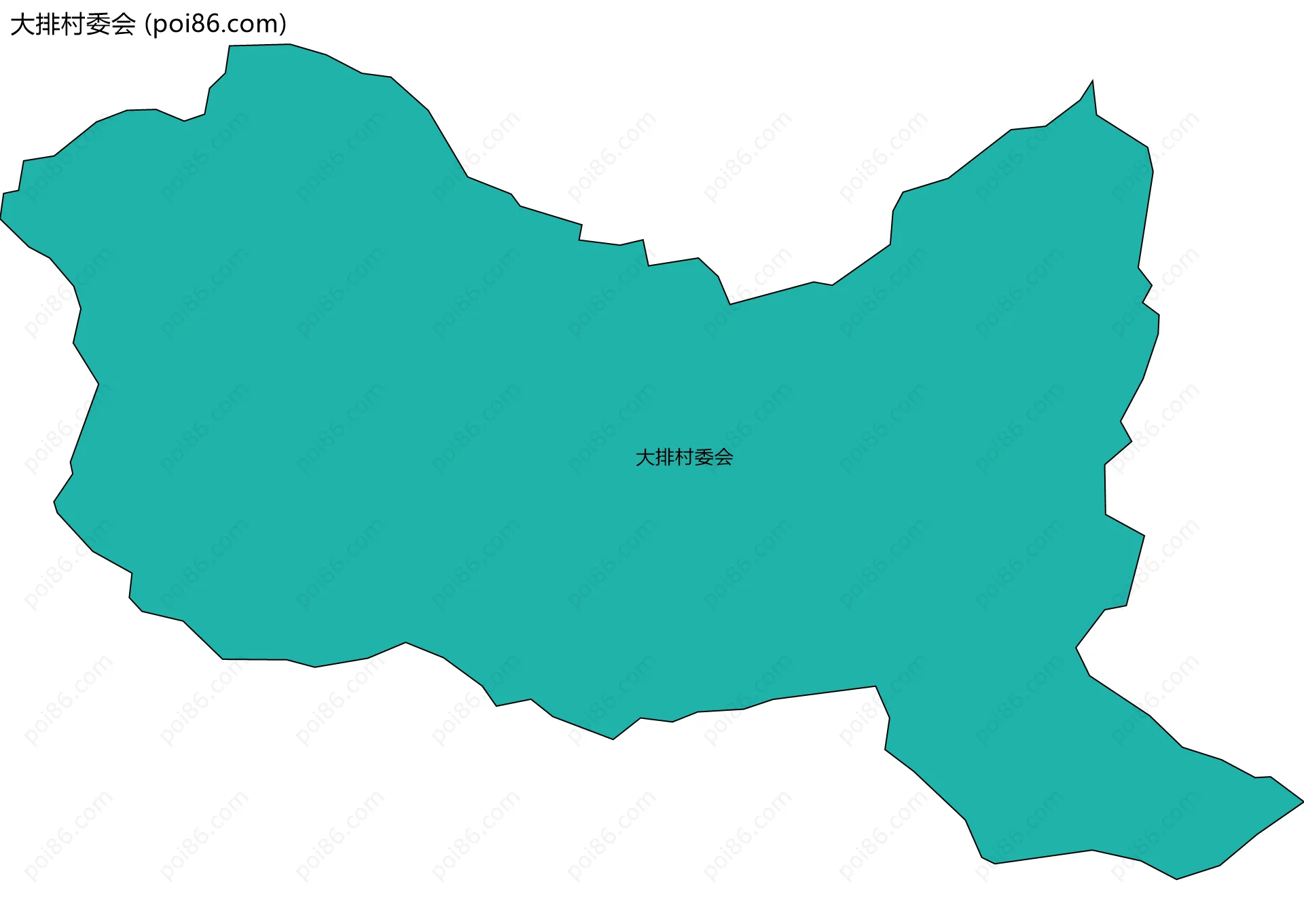 大排村委会边界地图