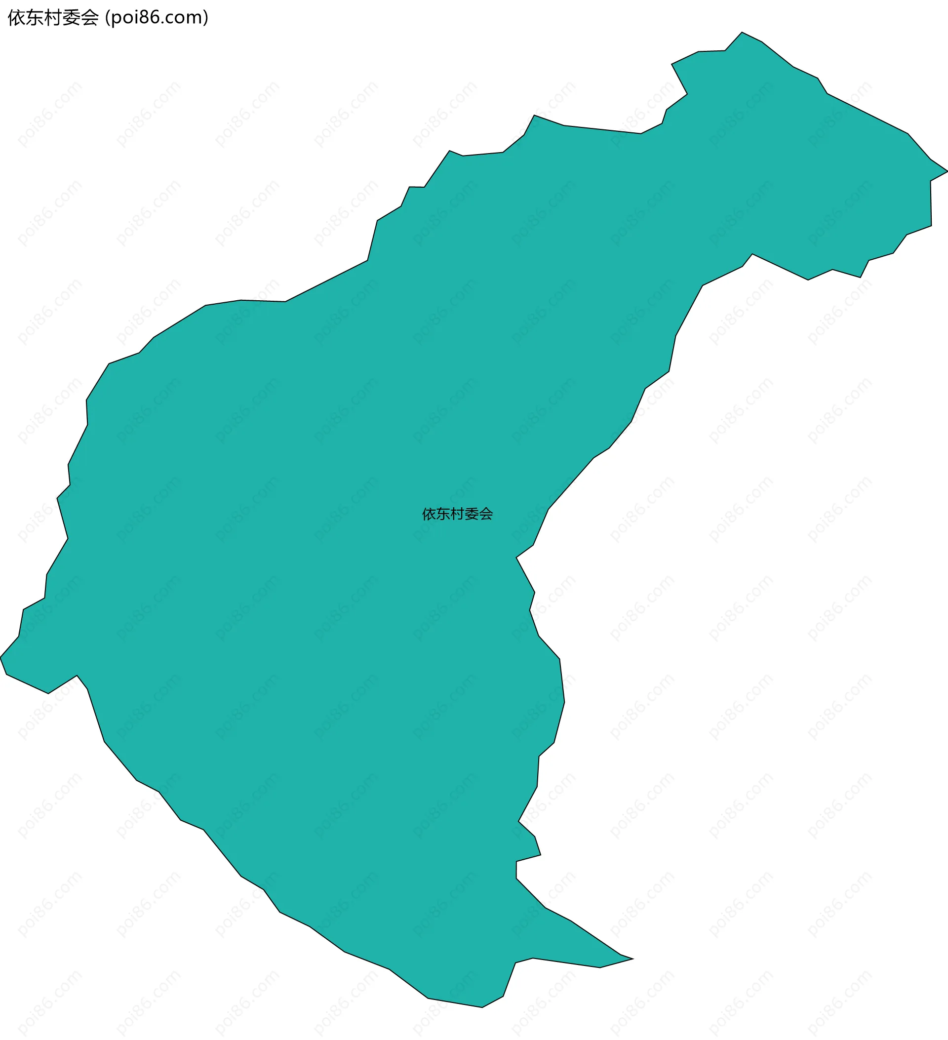 依东村委会边界地图