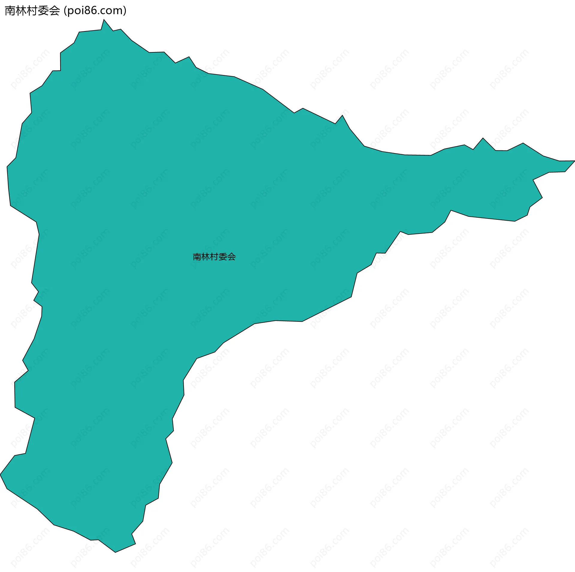 南林村委会边界地图