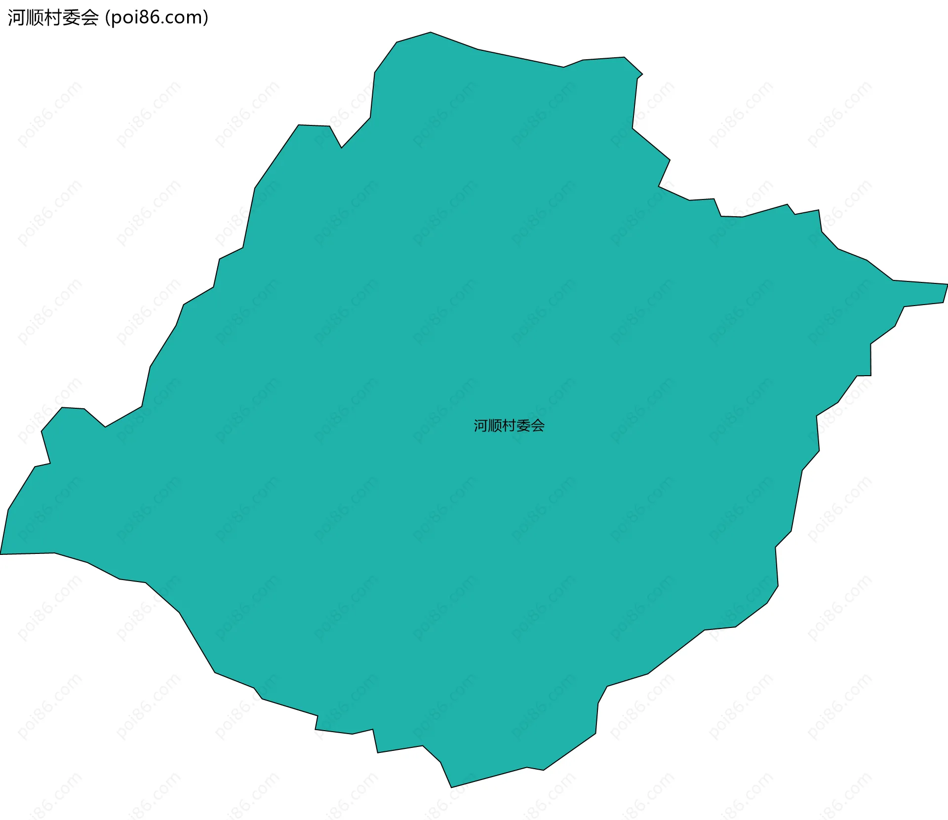 河顺村委会边界地图