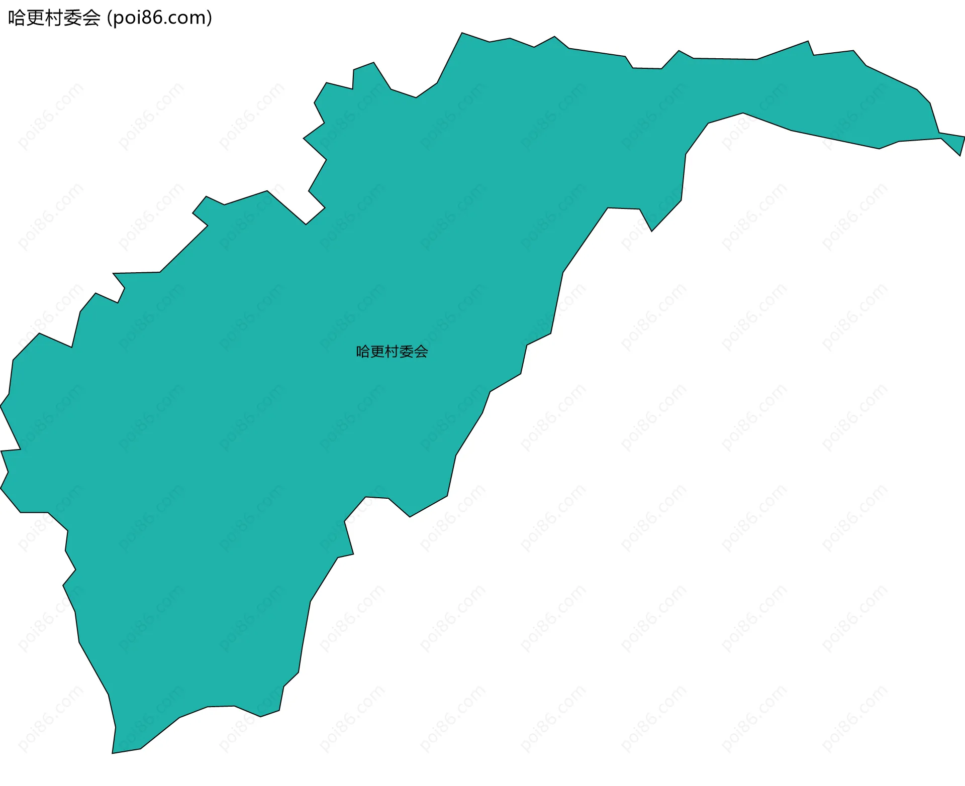 哈更村委会边界地图