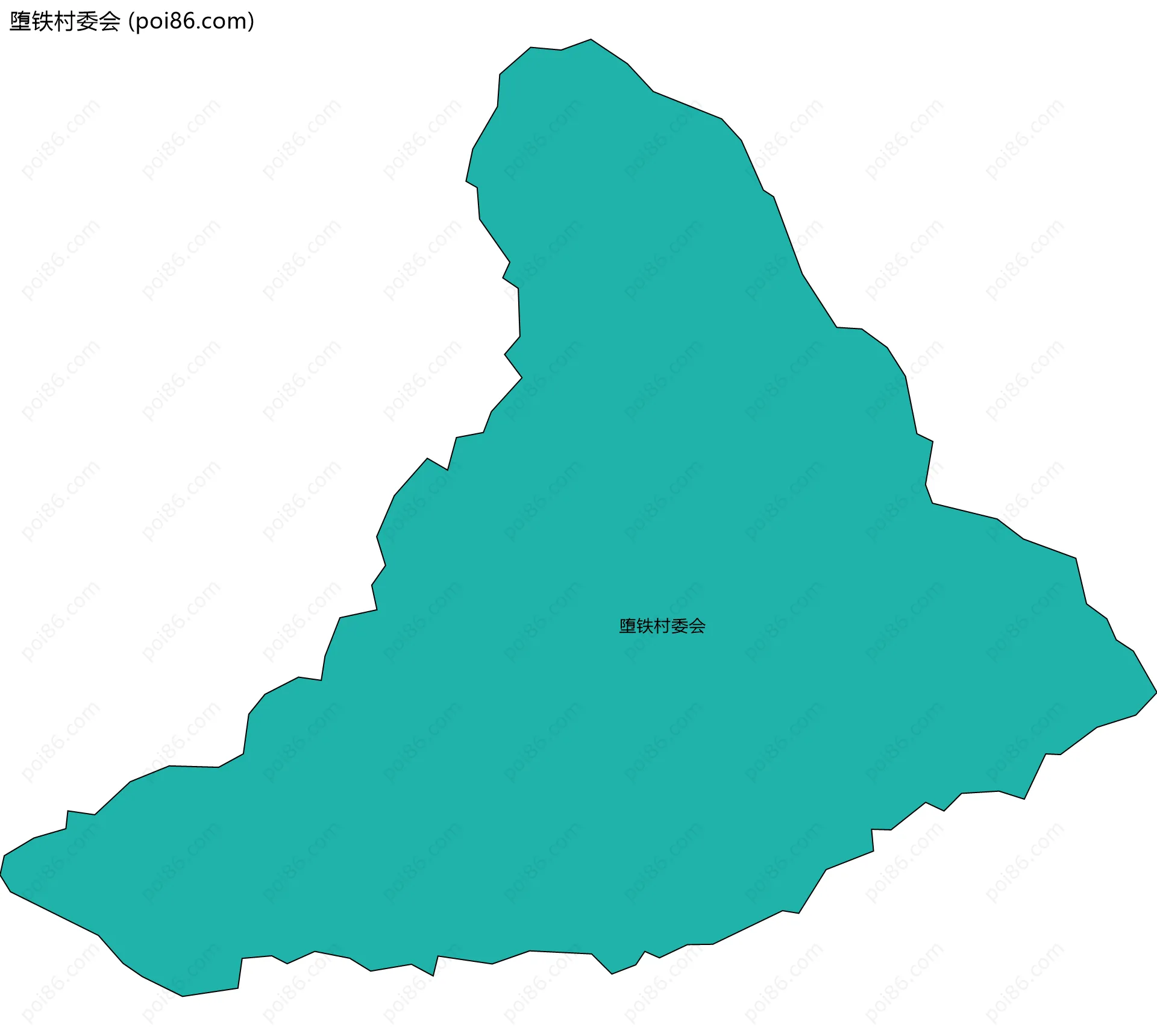 堕铁村委会边界地图