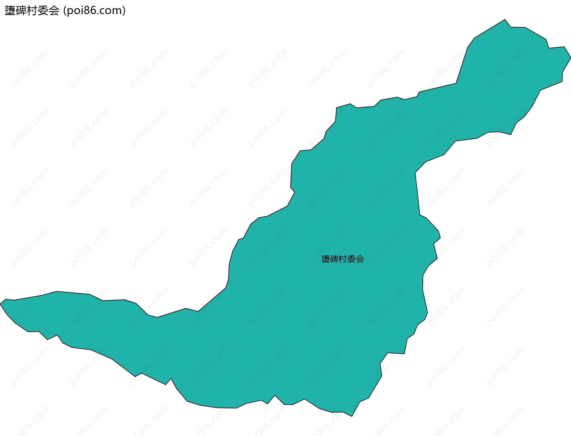 堕碑村委会边界地图