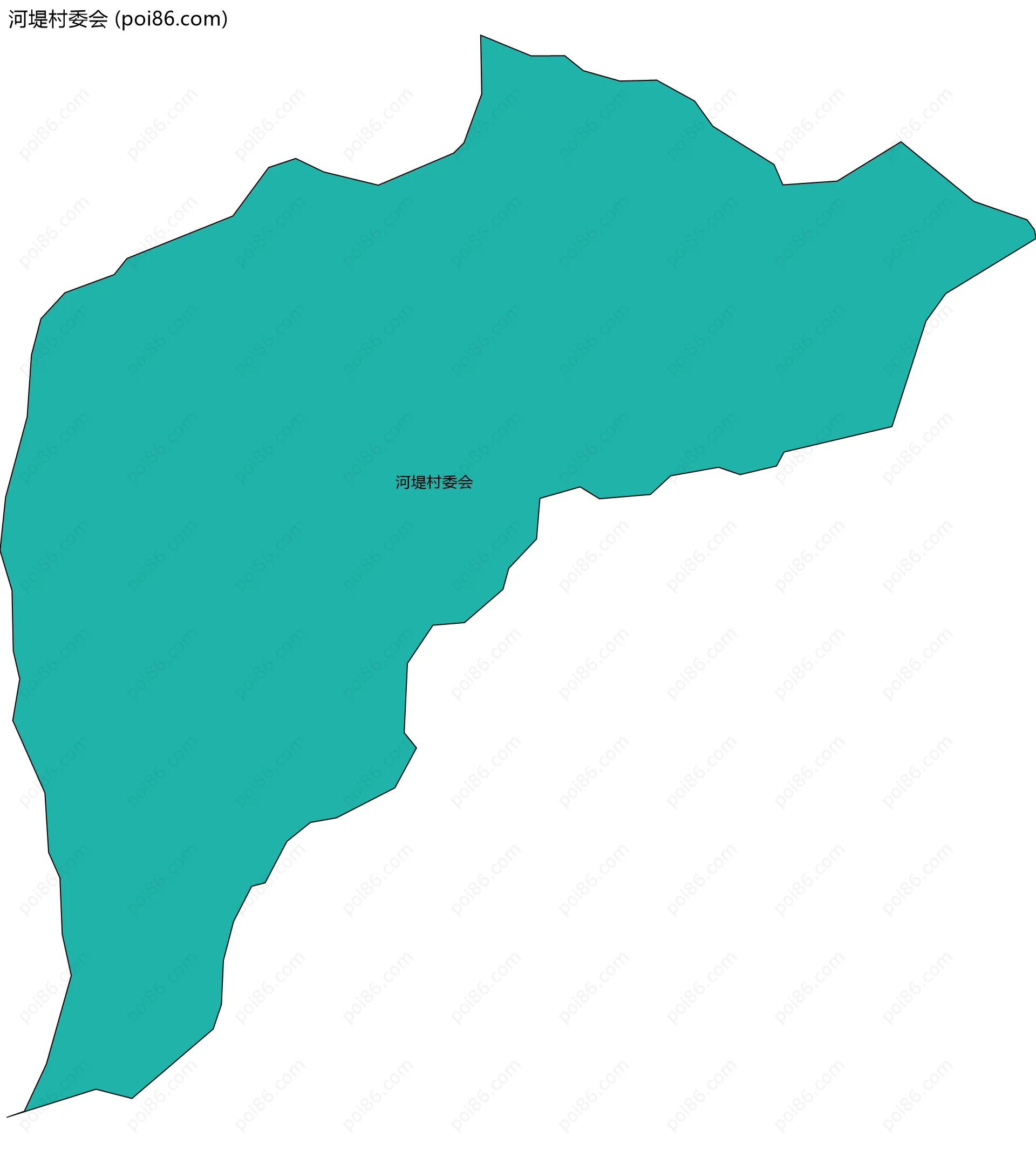 河堤村委会边界地图