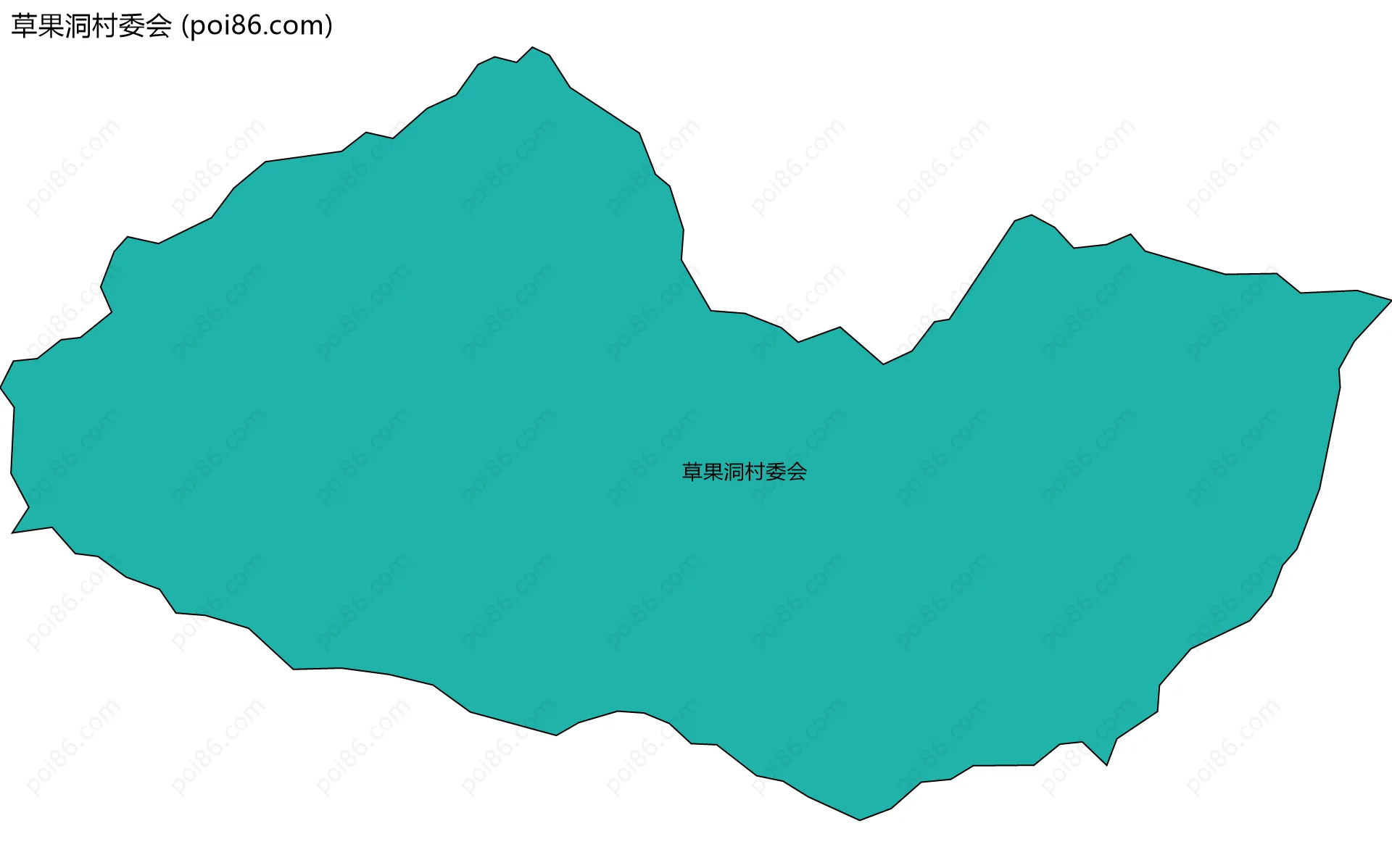 草果洞村委会边界地图