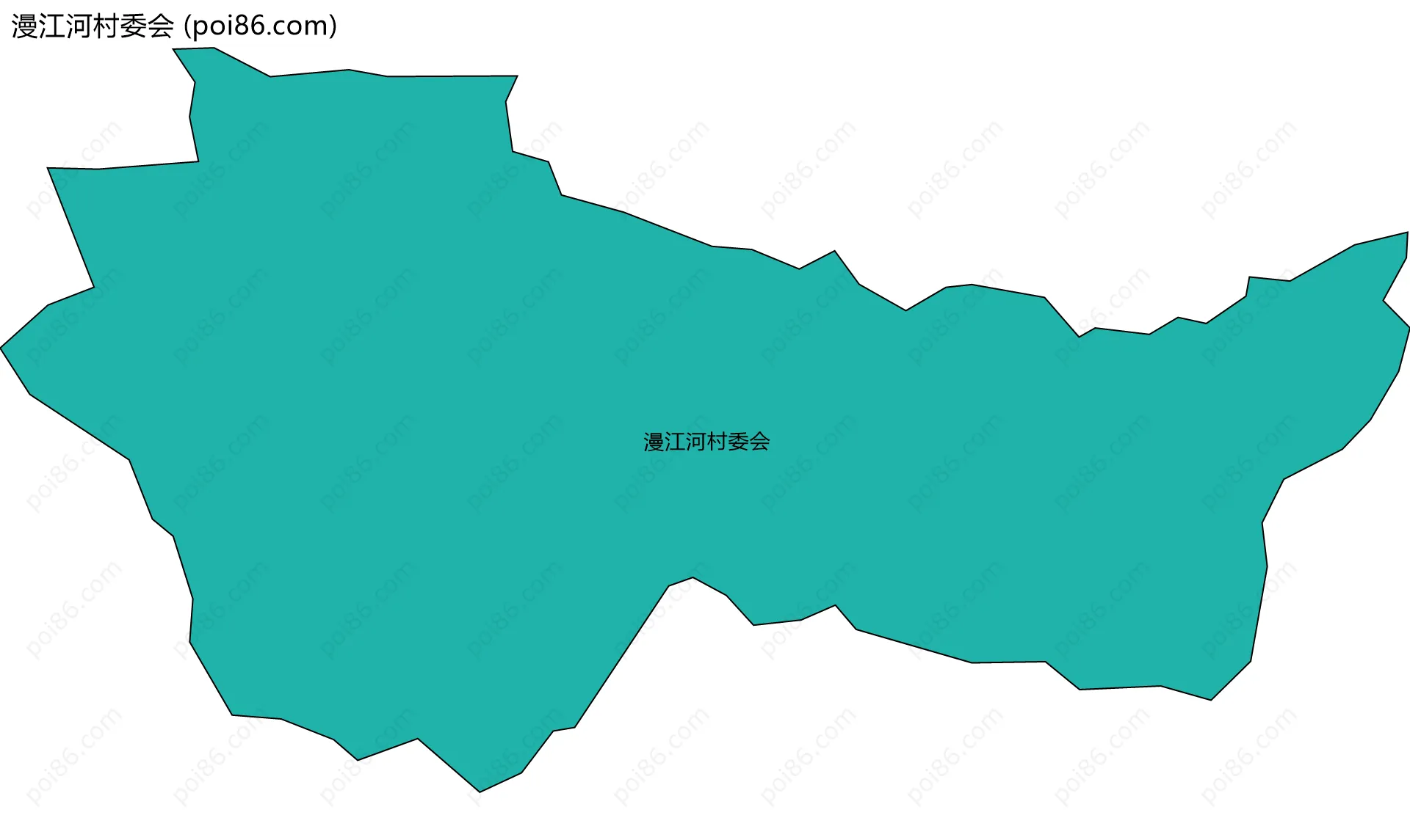 漫江河村委会边界地图