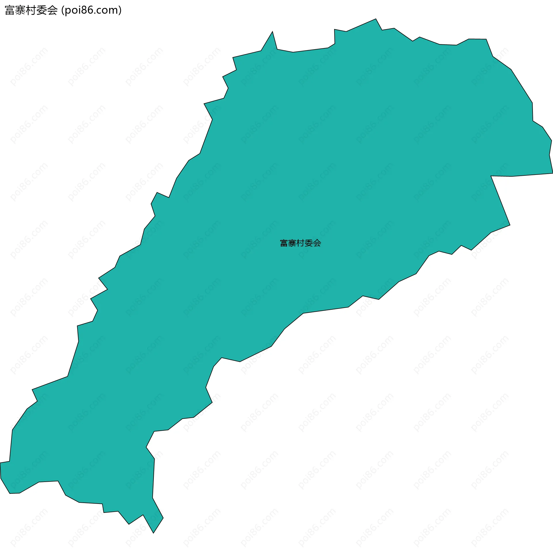 富寨村委会边界地图