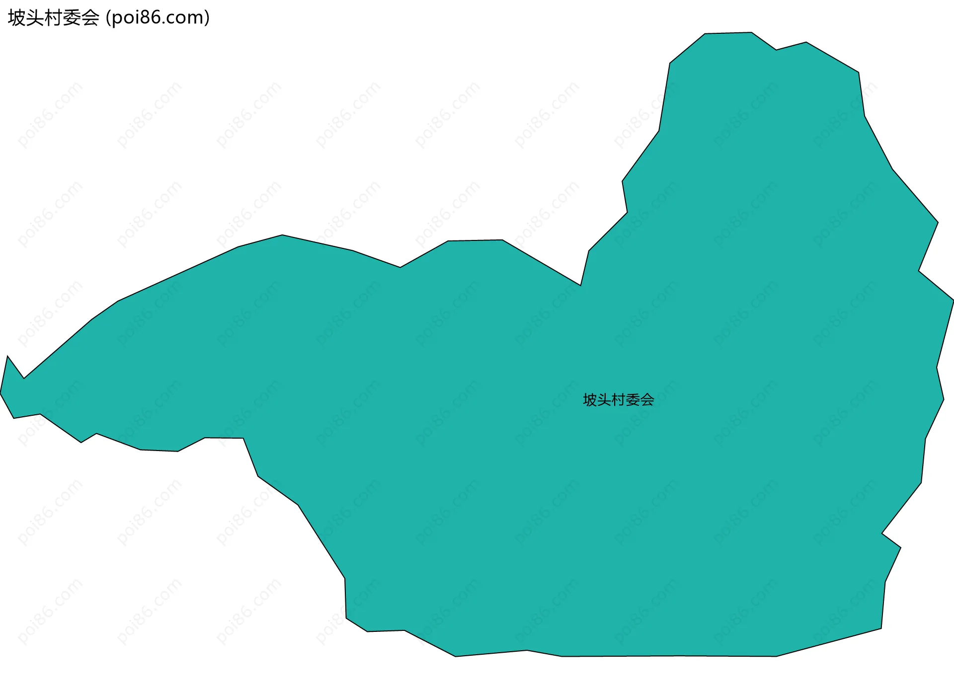 坡头村委会边界地图