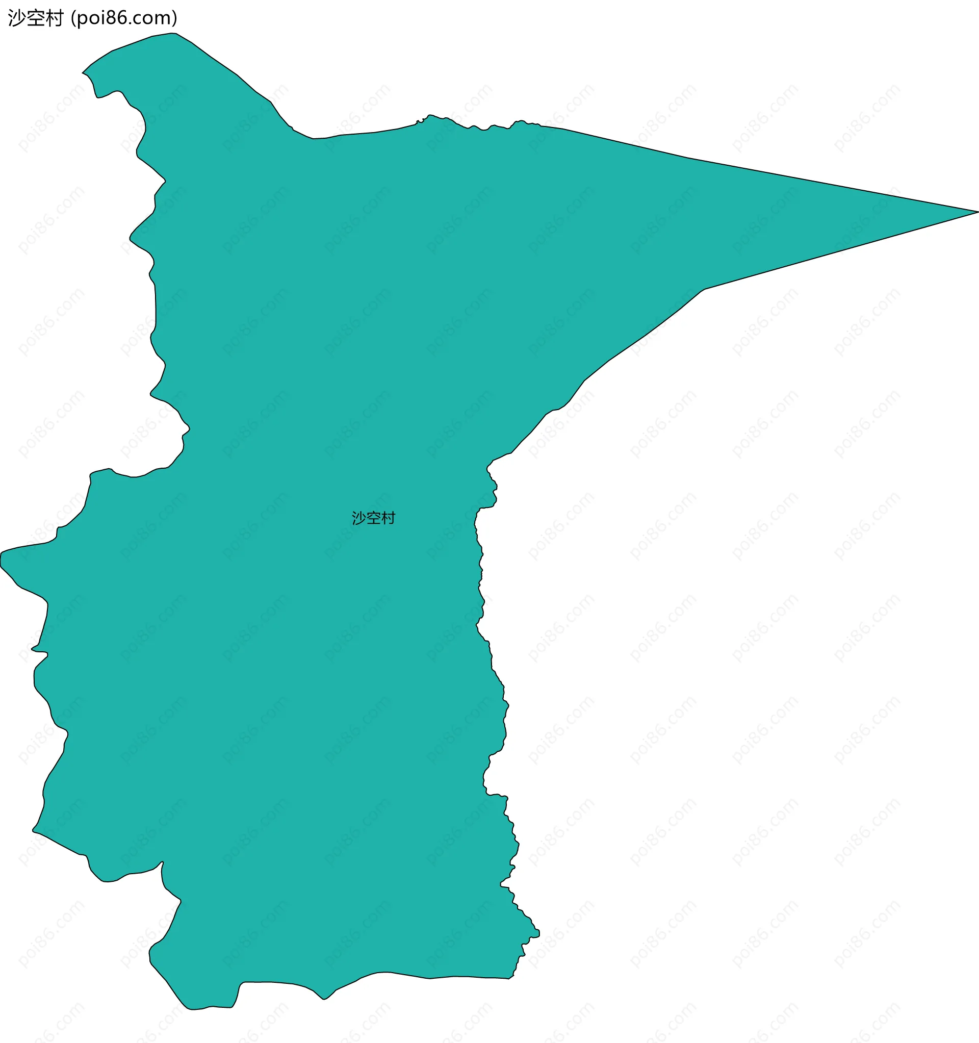 沙空村边界地图