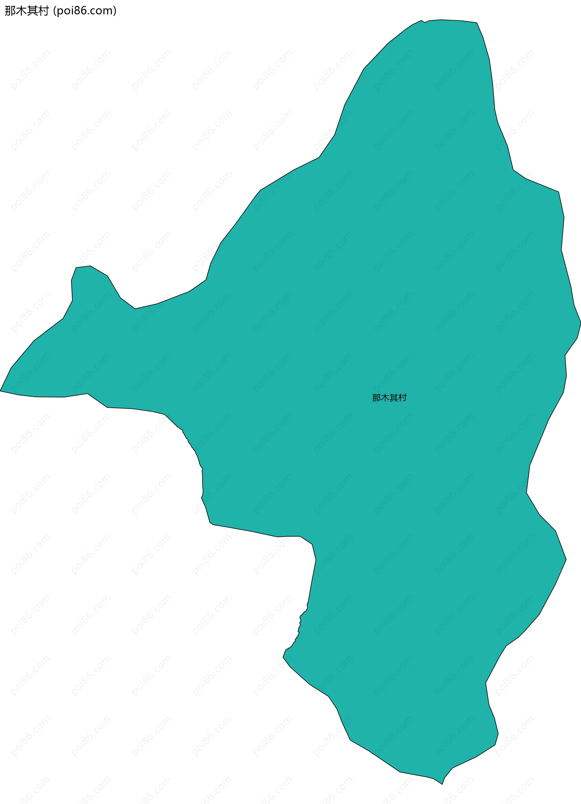 那木其村边界地图