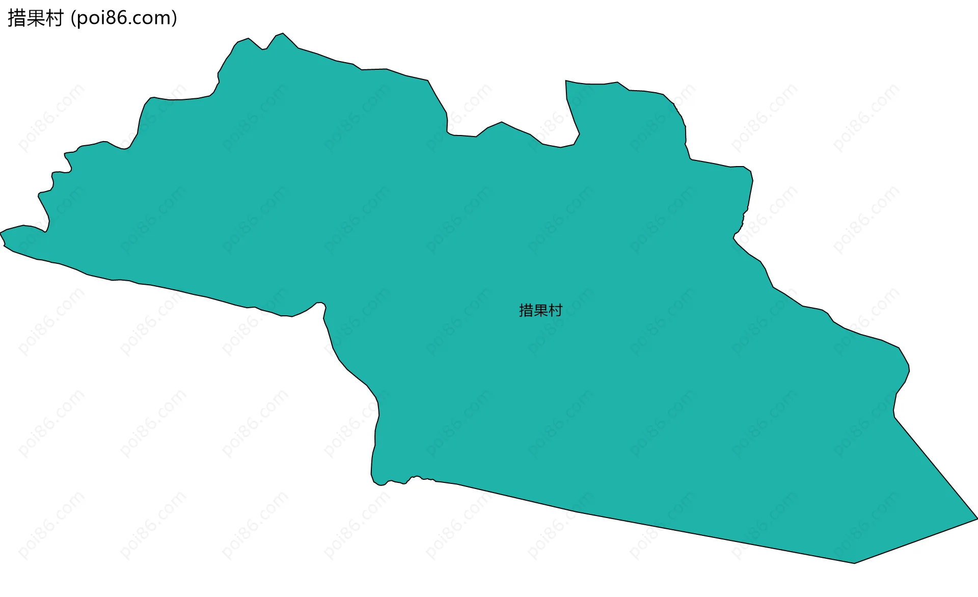 措果村边界地图