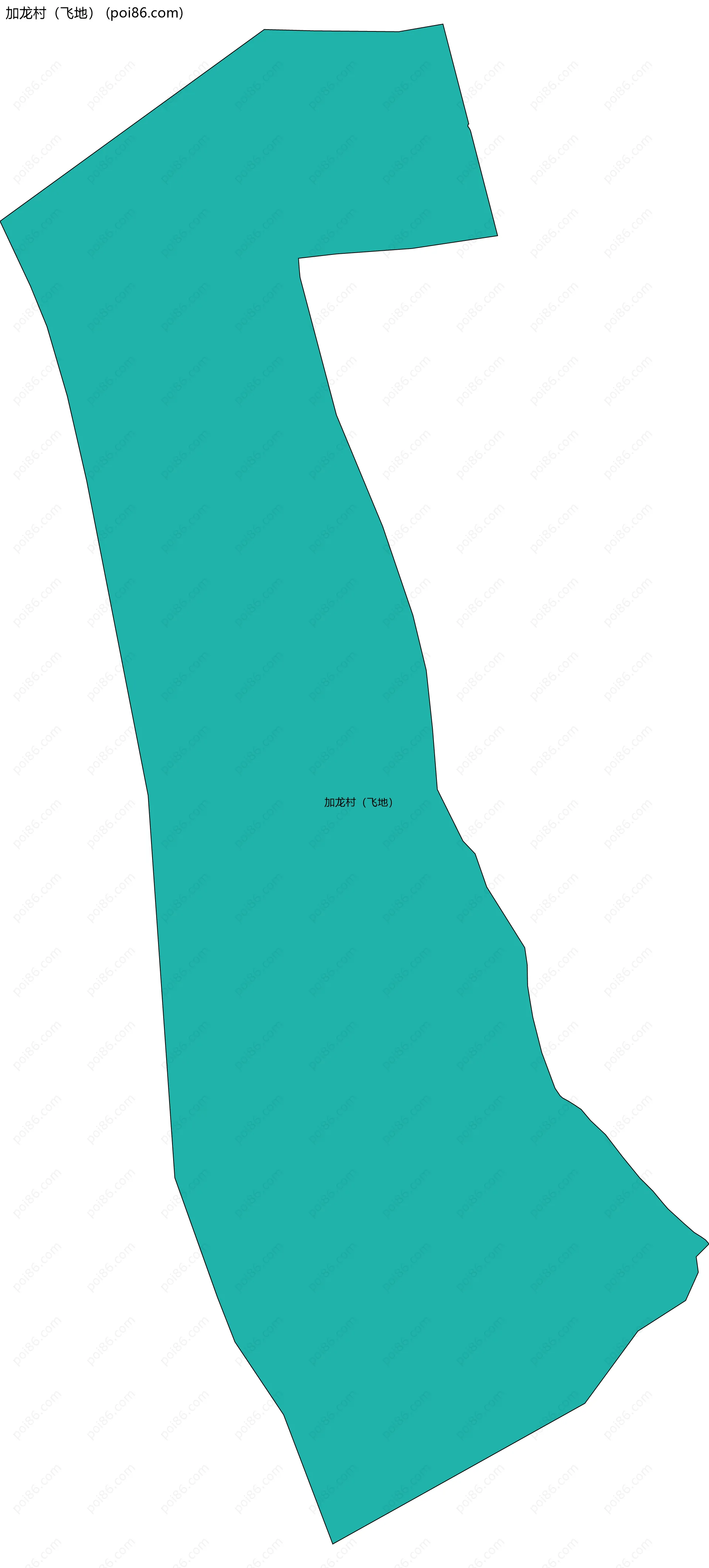 加龙村（飞地）边界地图