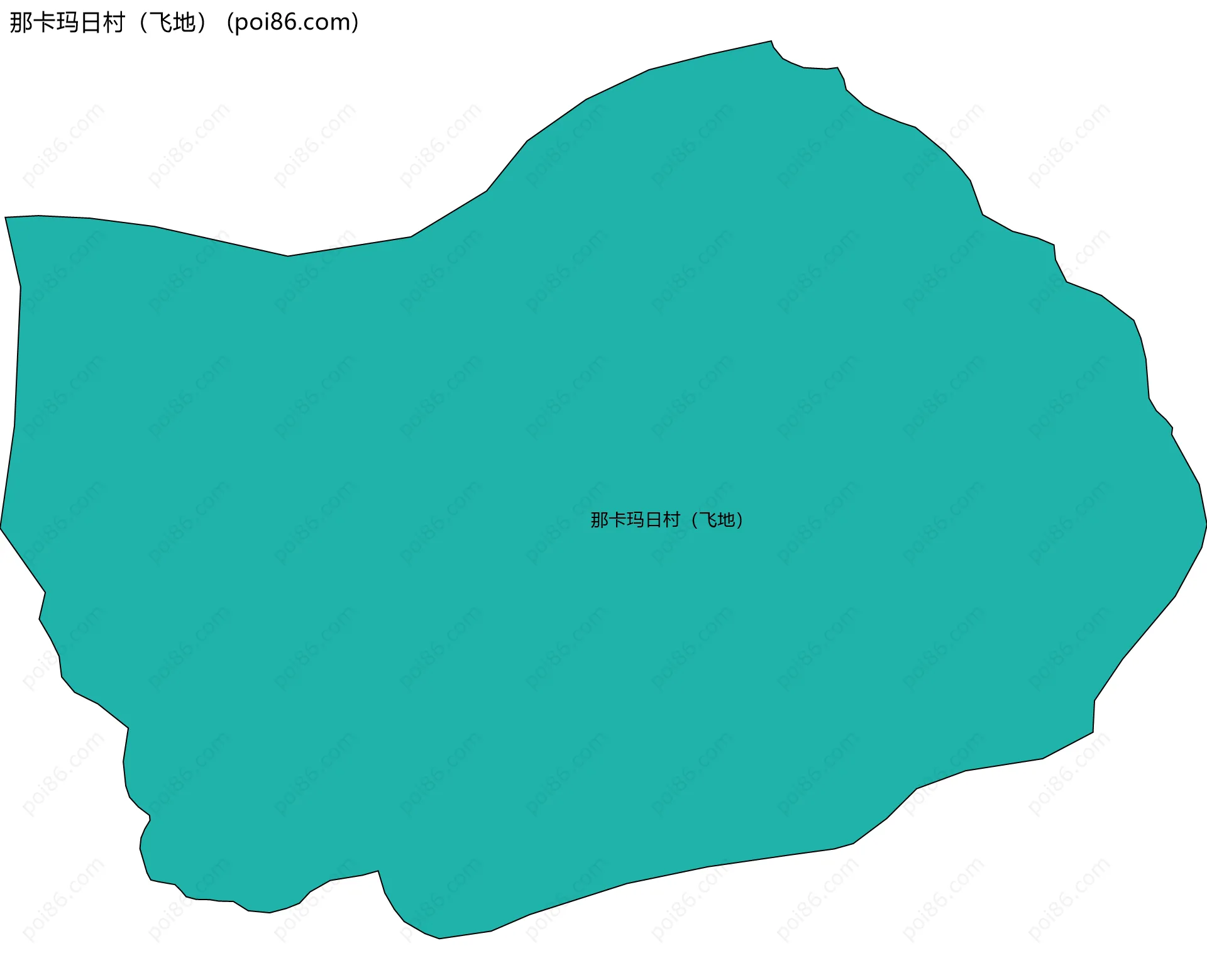 那卡玛日村（飞地）边界地图