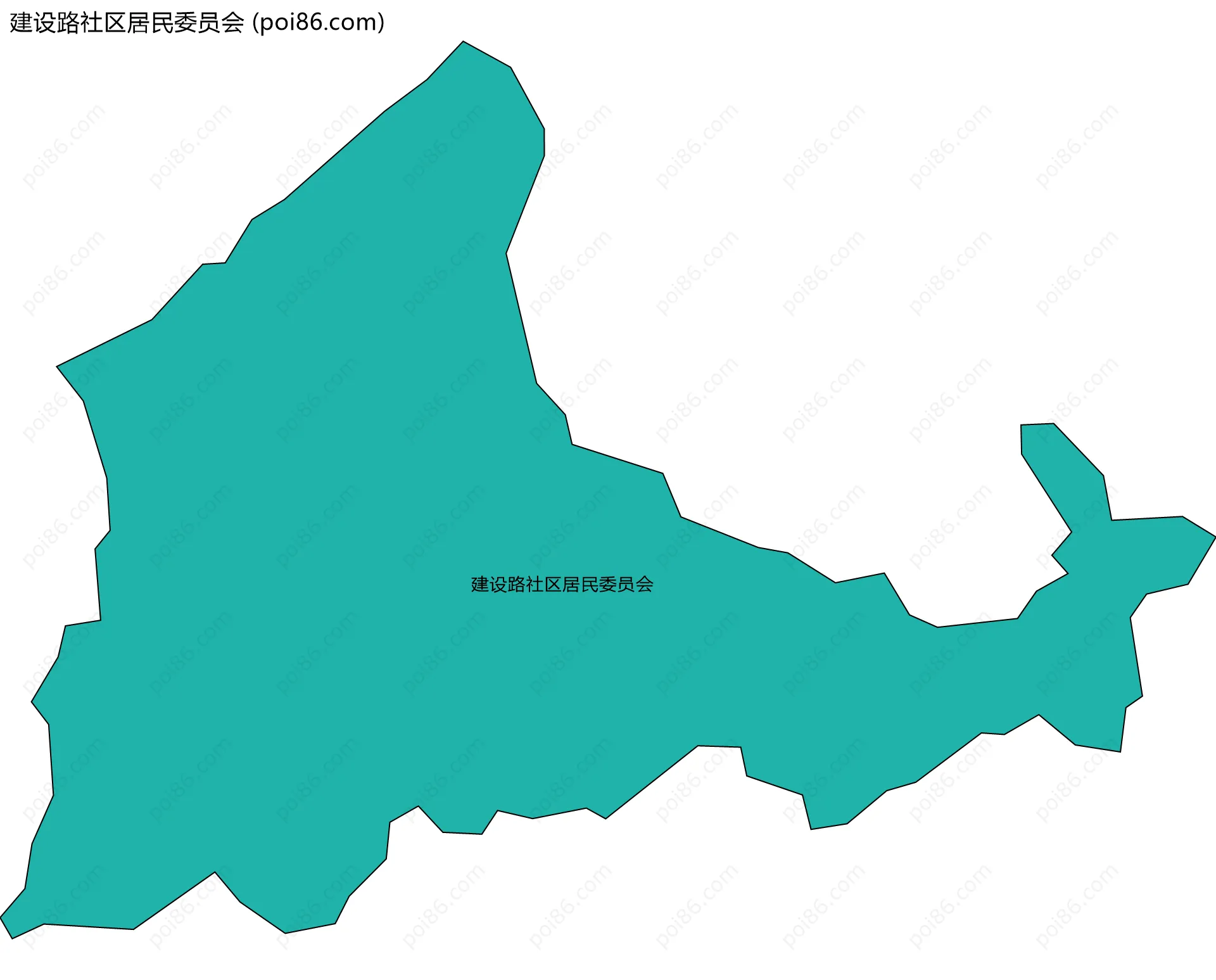 建设路社区居民委员会边界地图