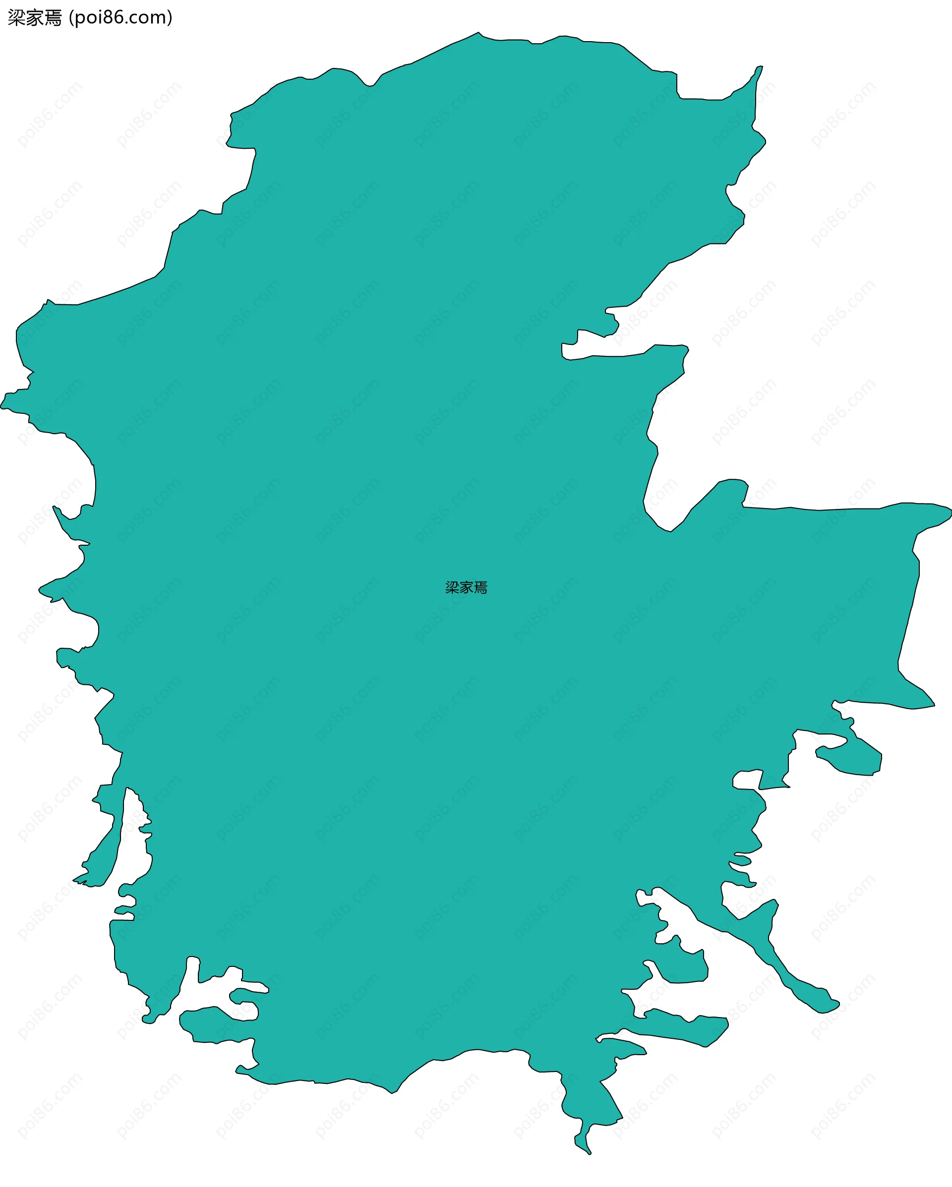 梁家焉边界地图