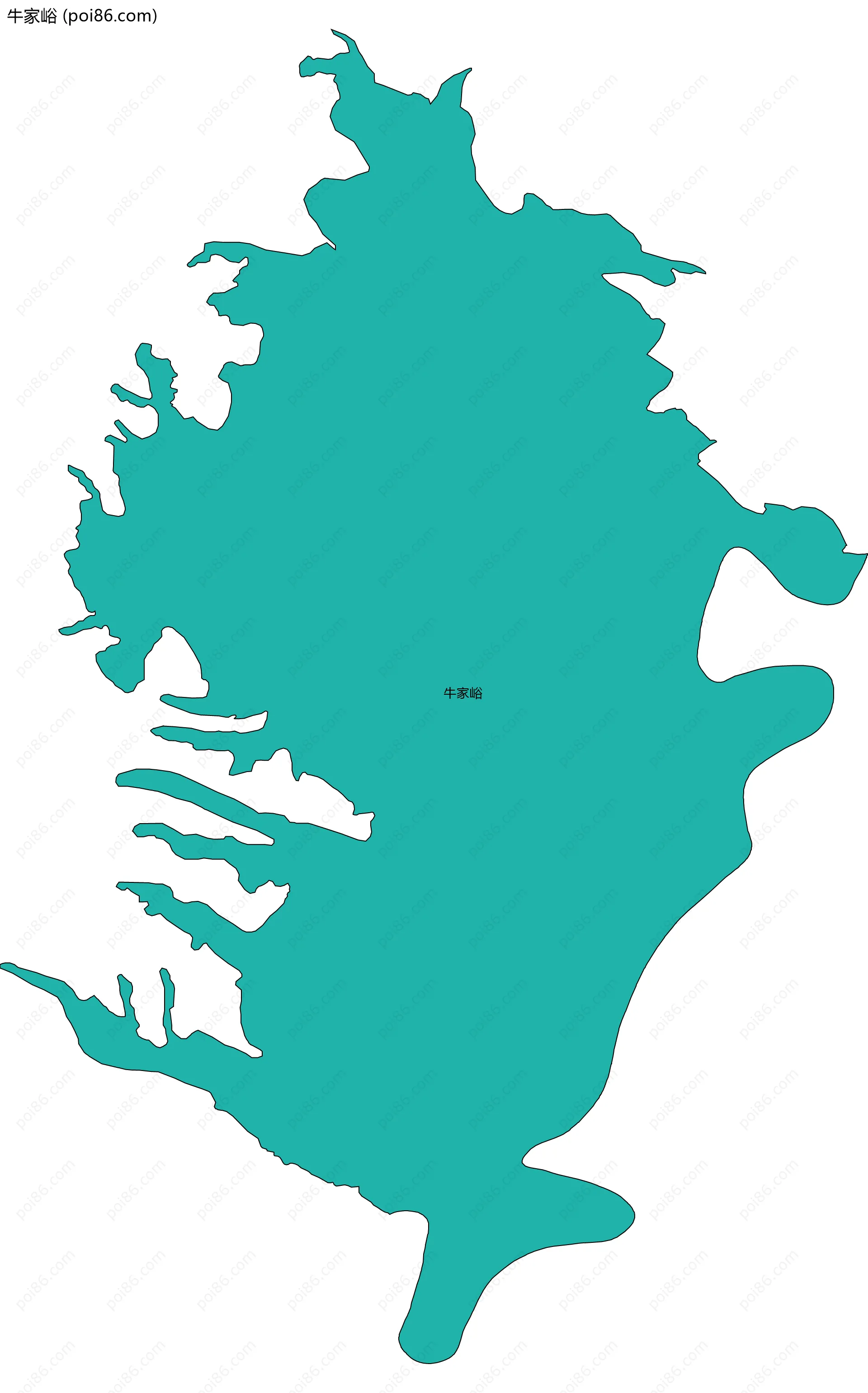 牛家峪边界地图