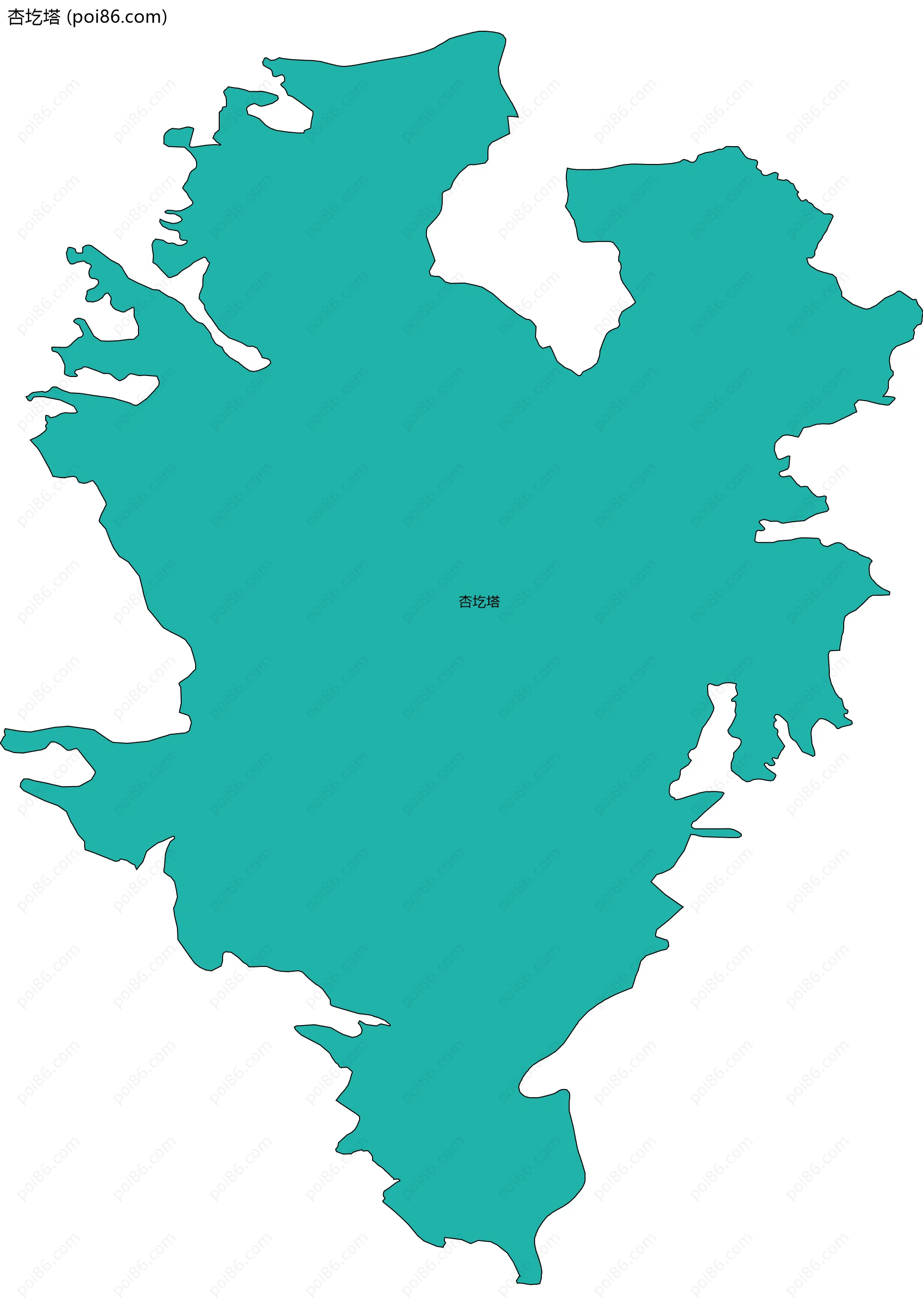 杏圪塔边界地图