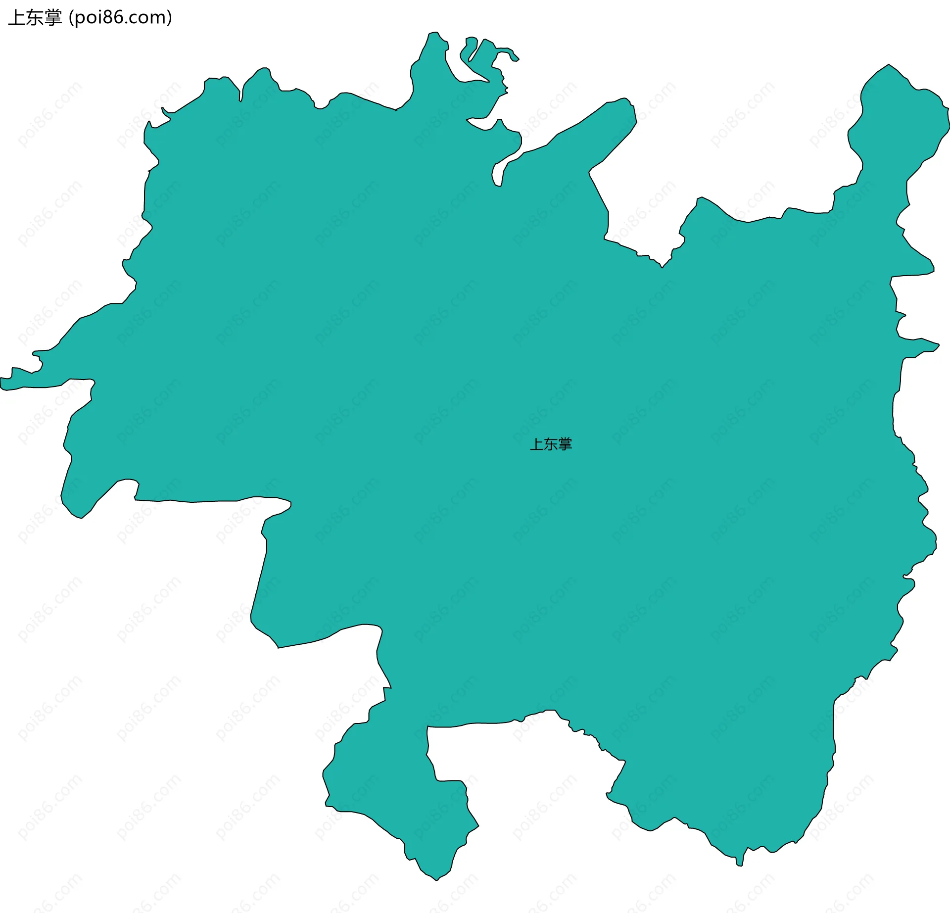 上东掌边界地图