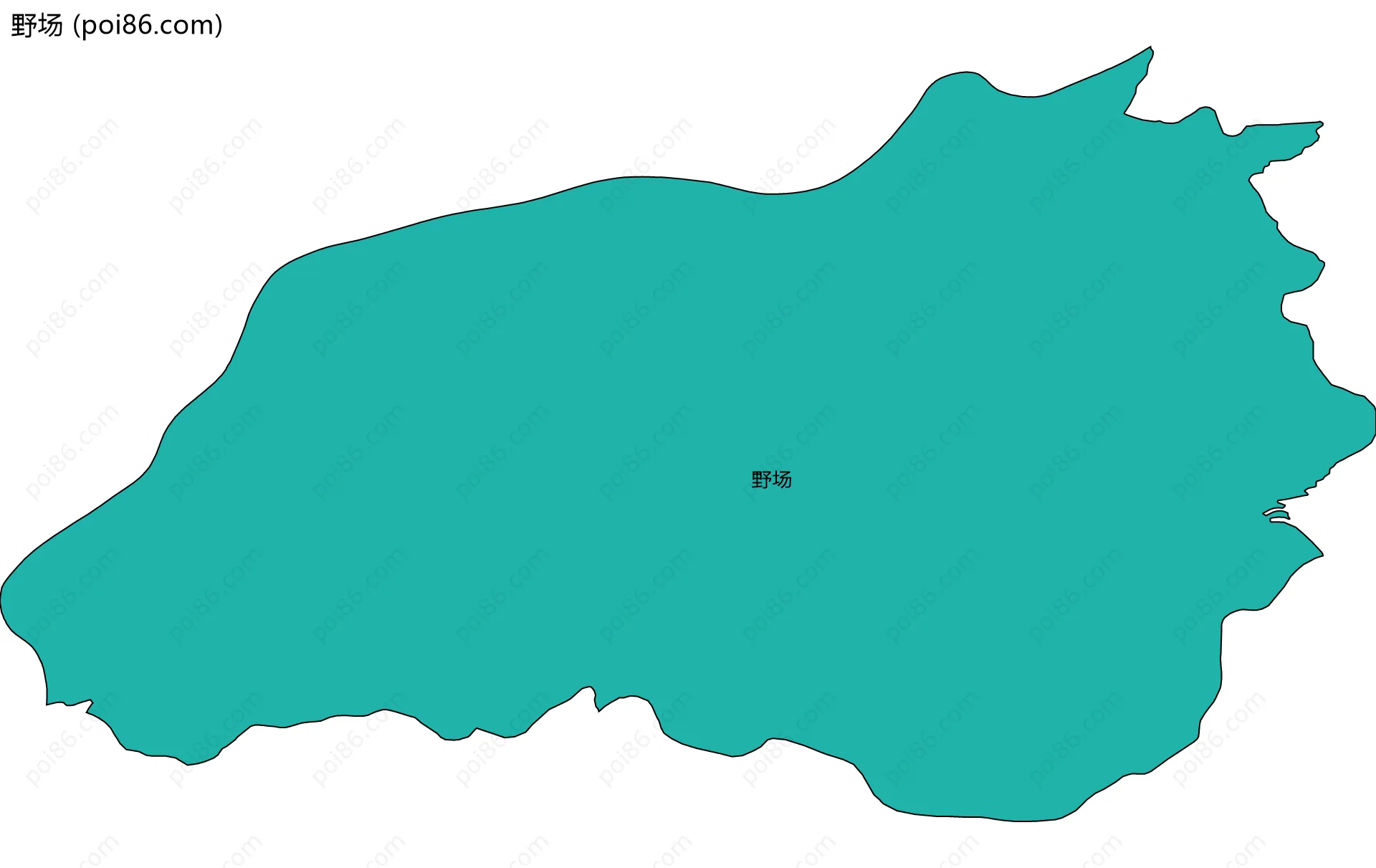 野场边界地图