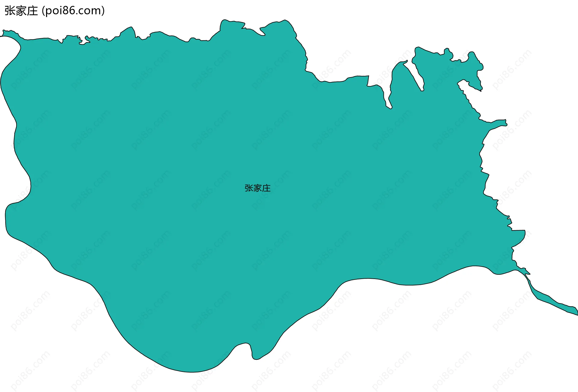 张家庄边界地图