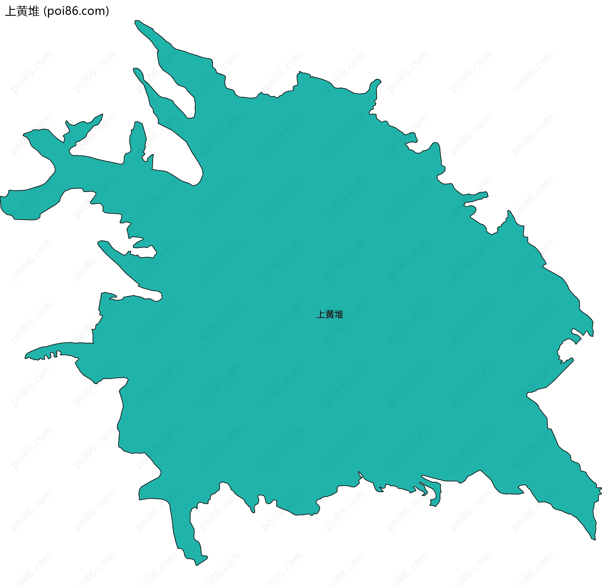 上黄堆边界地图