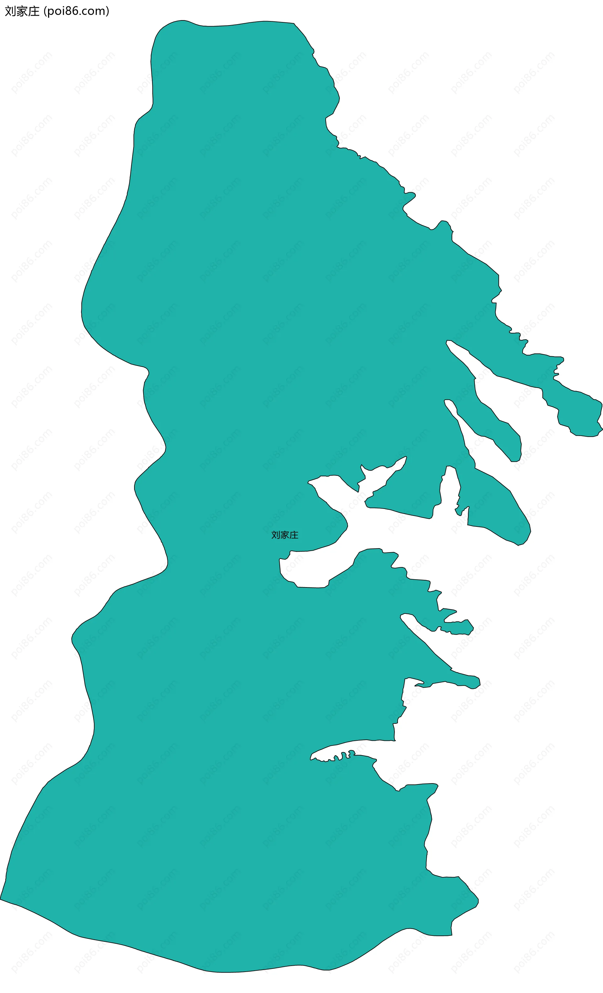 刘家庄边界地图