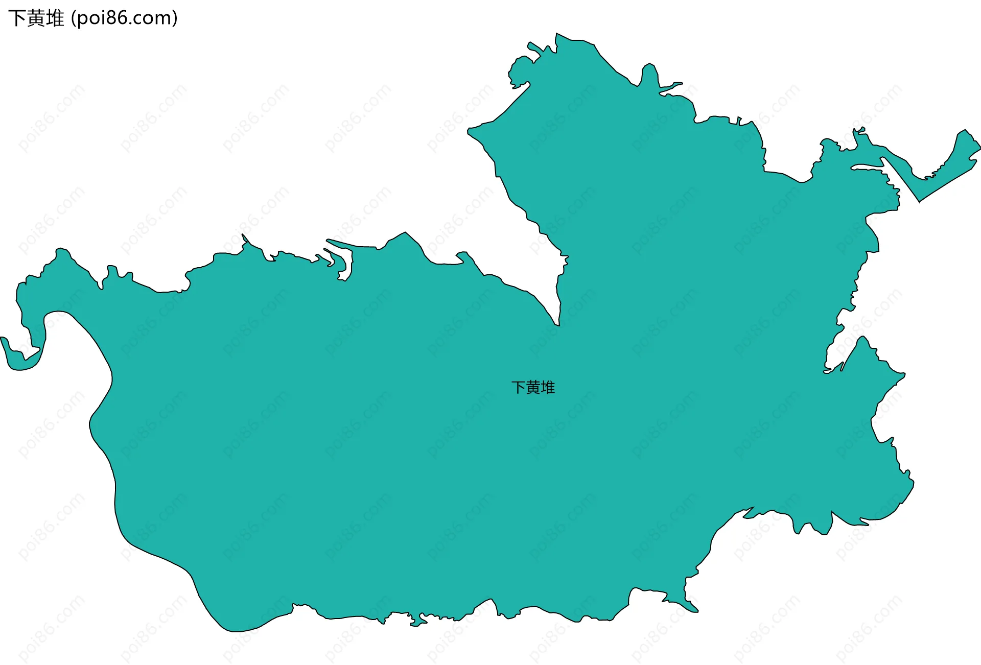 下黄堆边界地图