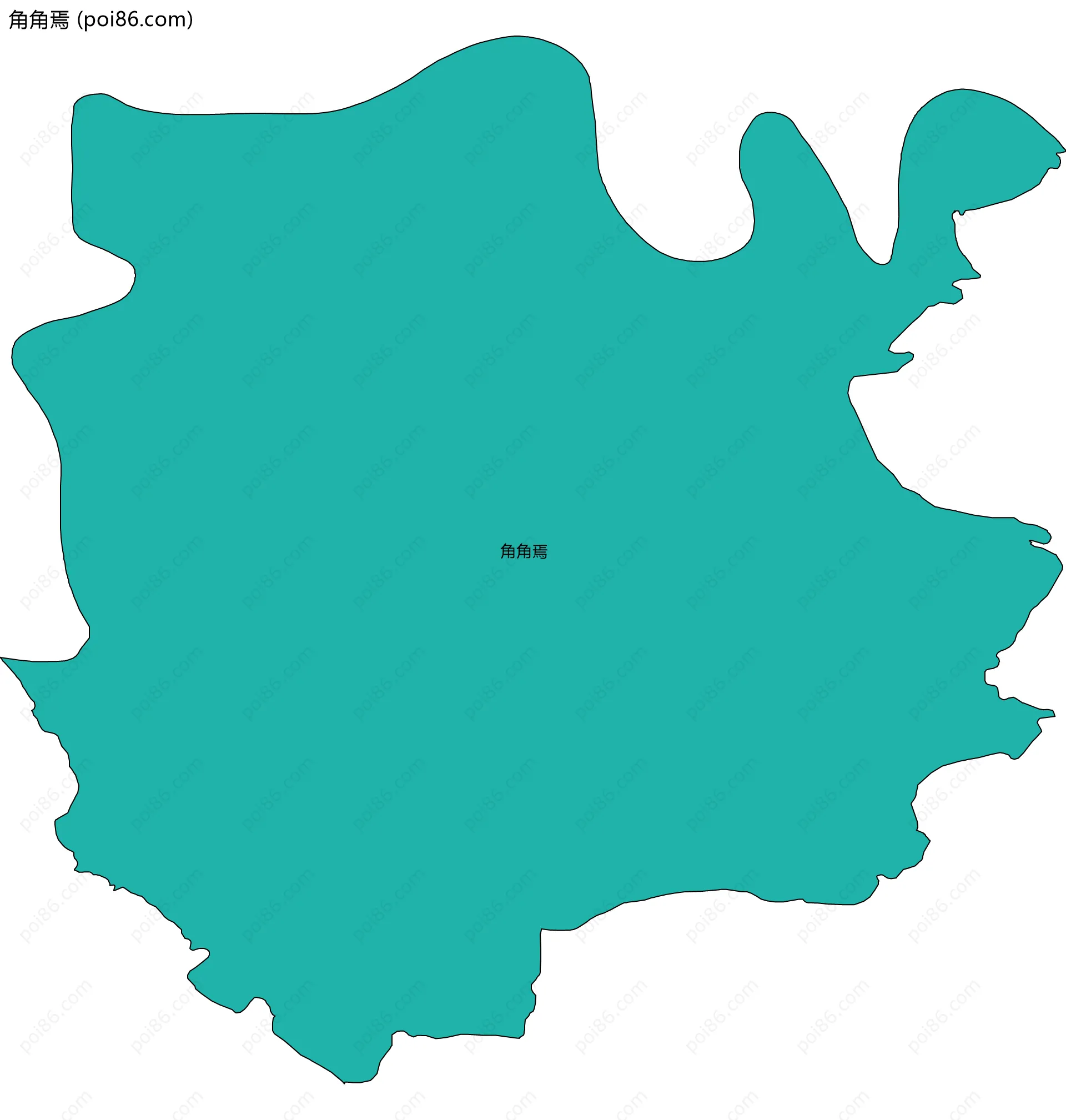 角角焉边界地图