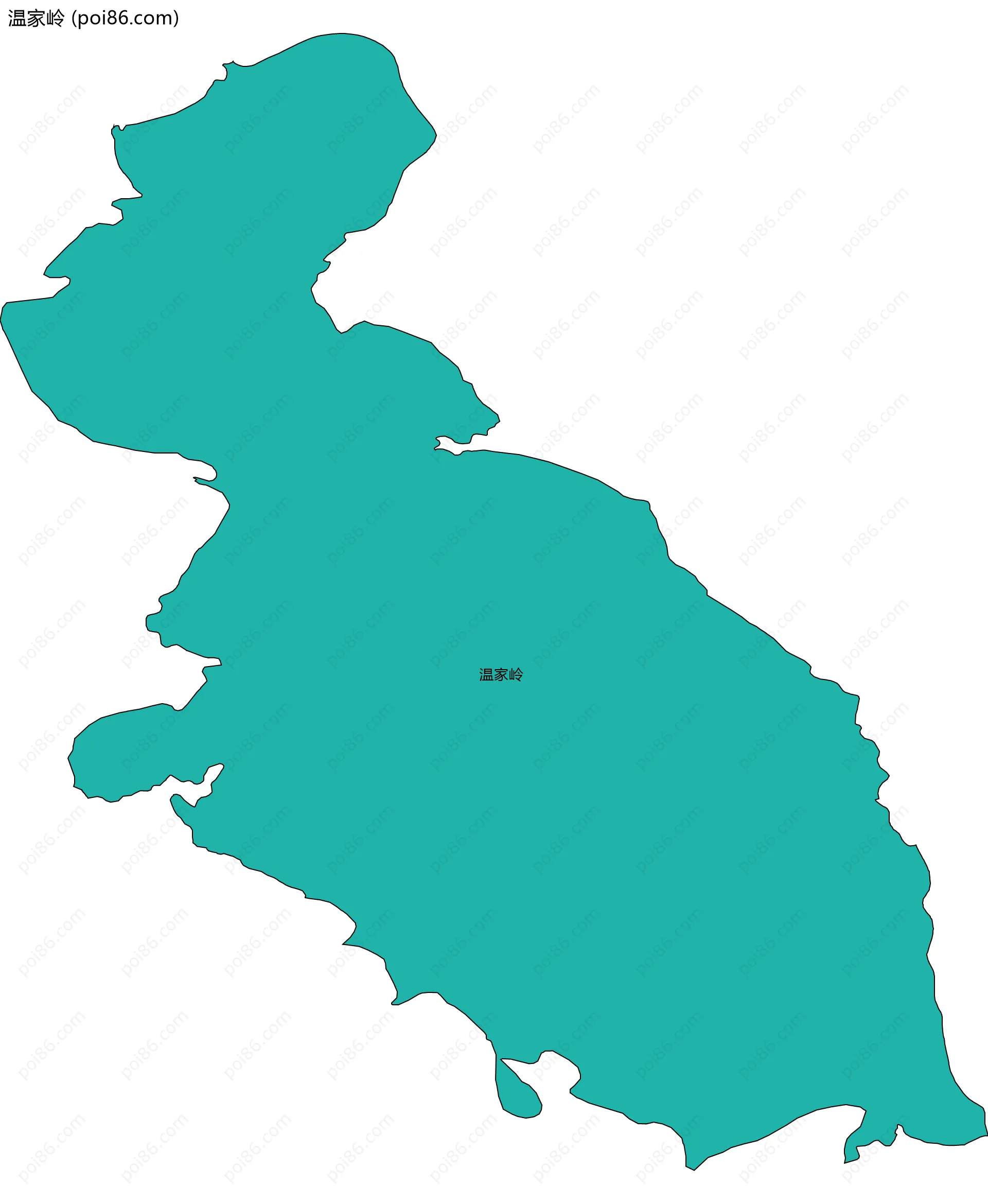 温家岭边界地图