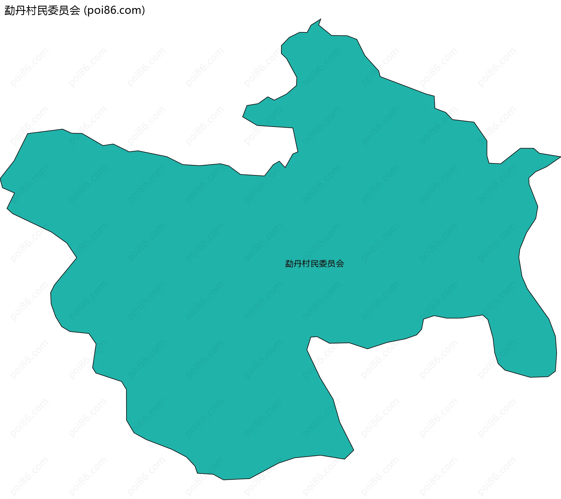 勐丹村民委员会边界地图