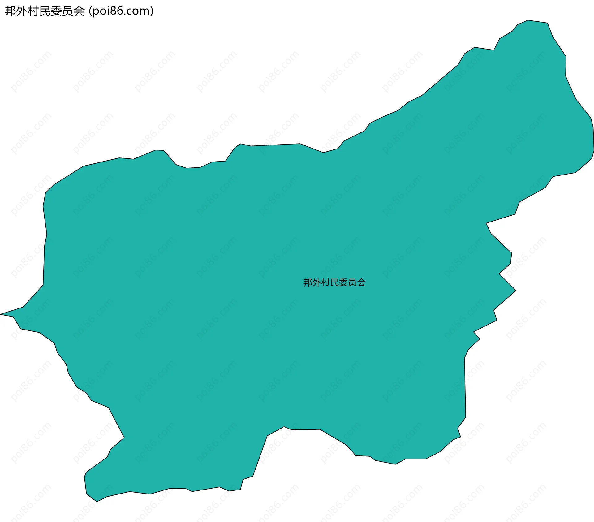 邦外村民委员会边界地图