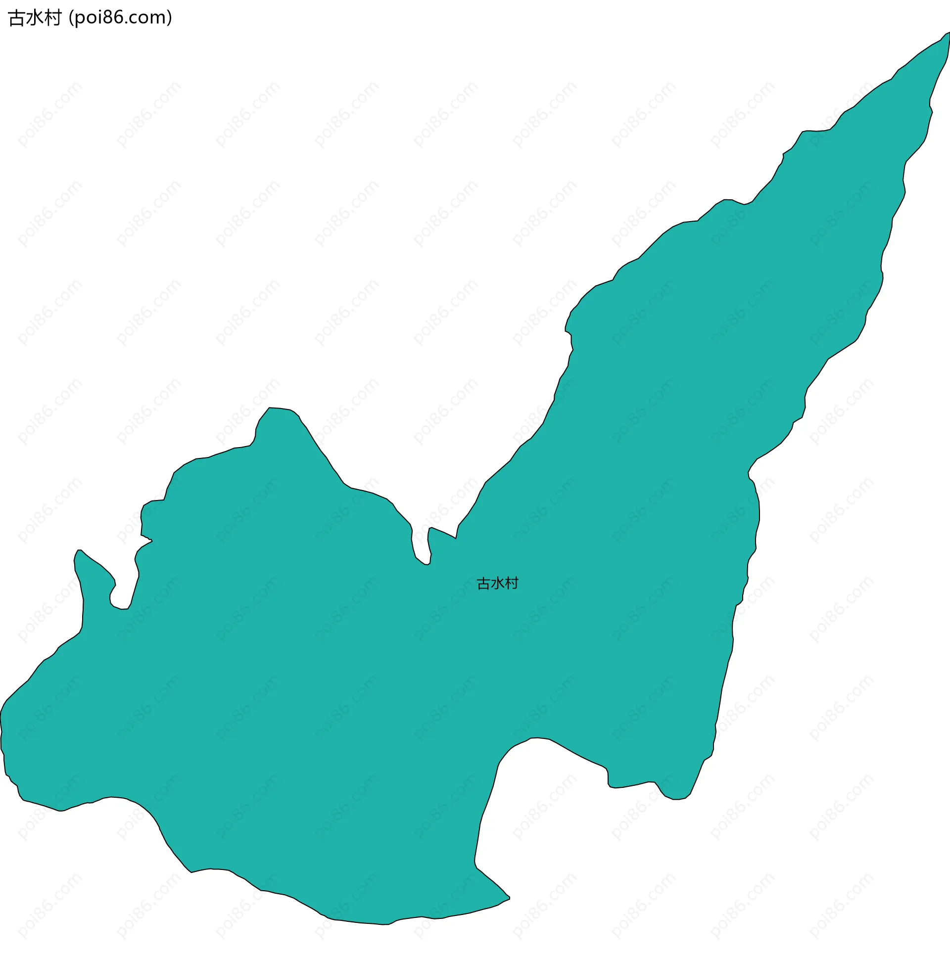 古水村边界地图