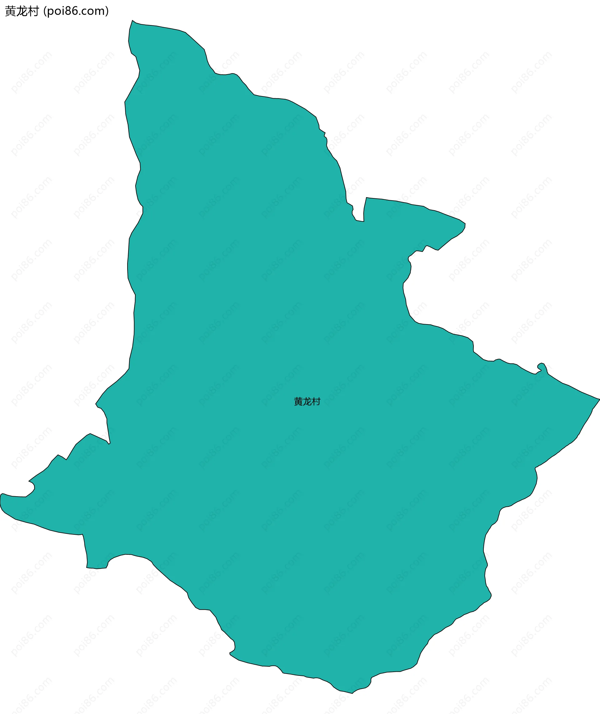 黄龙村边界地图
