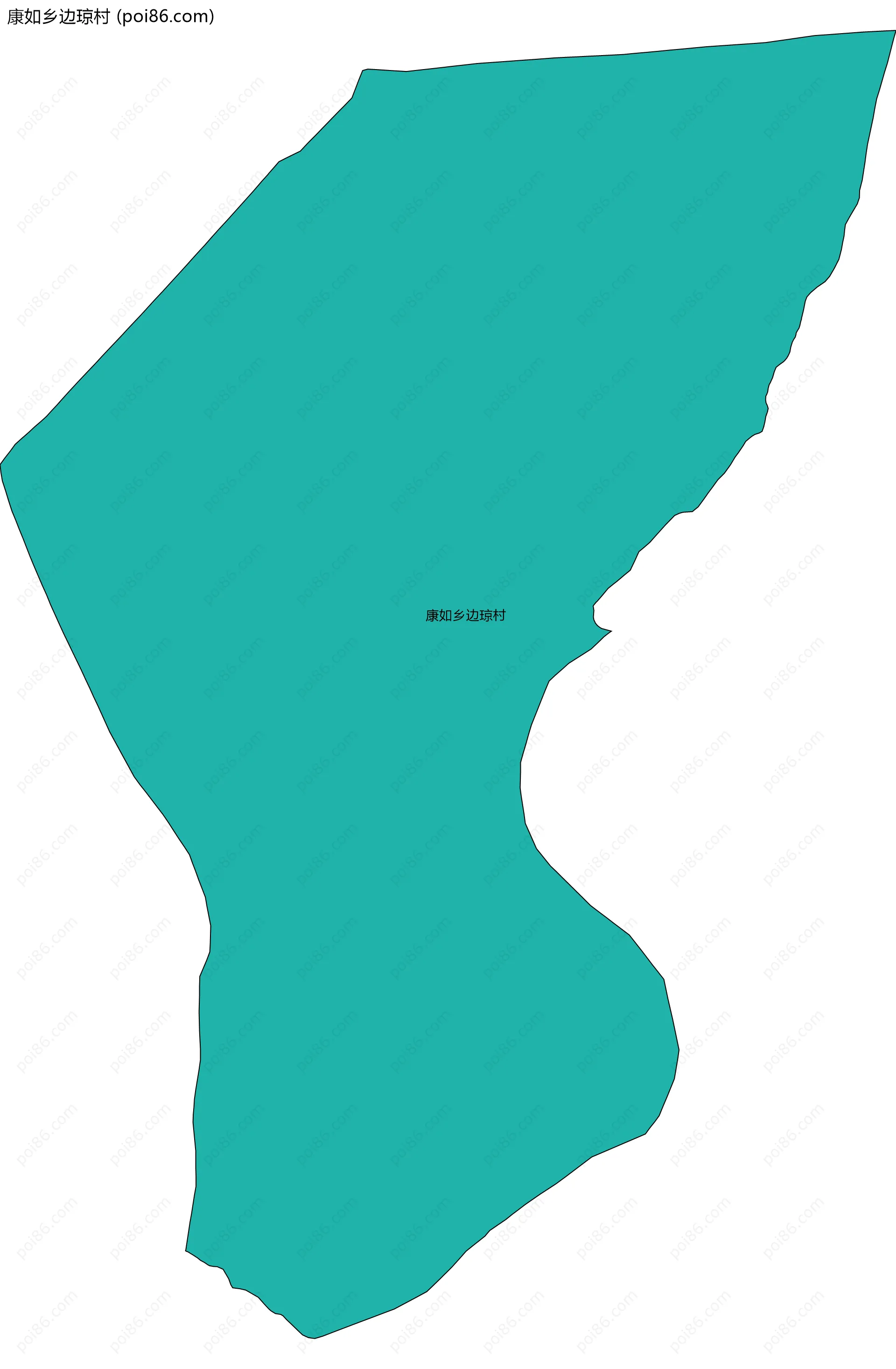 康如乡边琼村边界地图