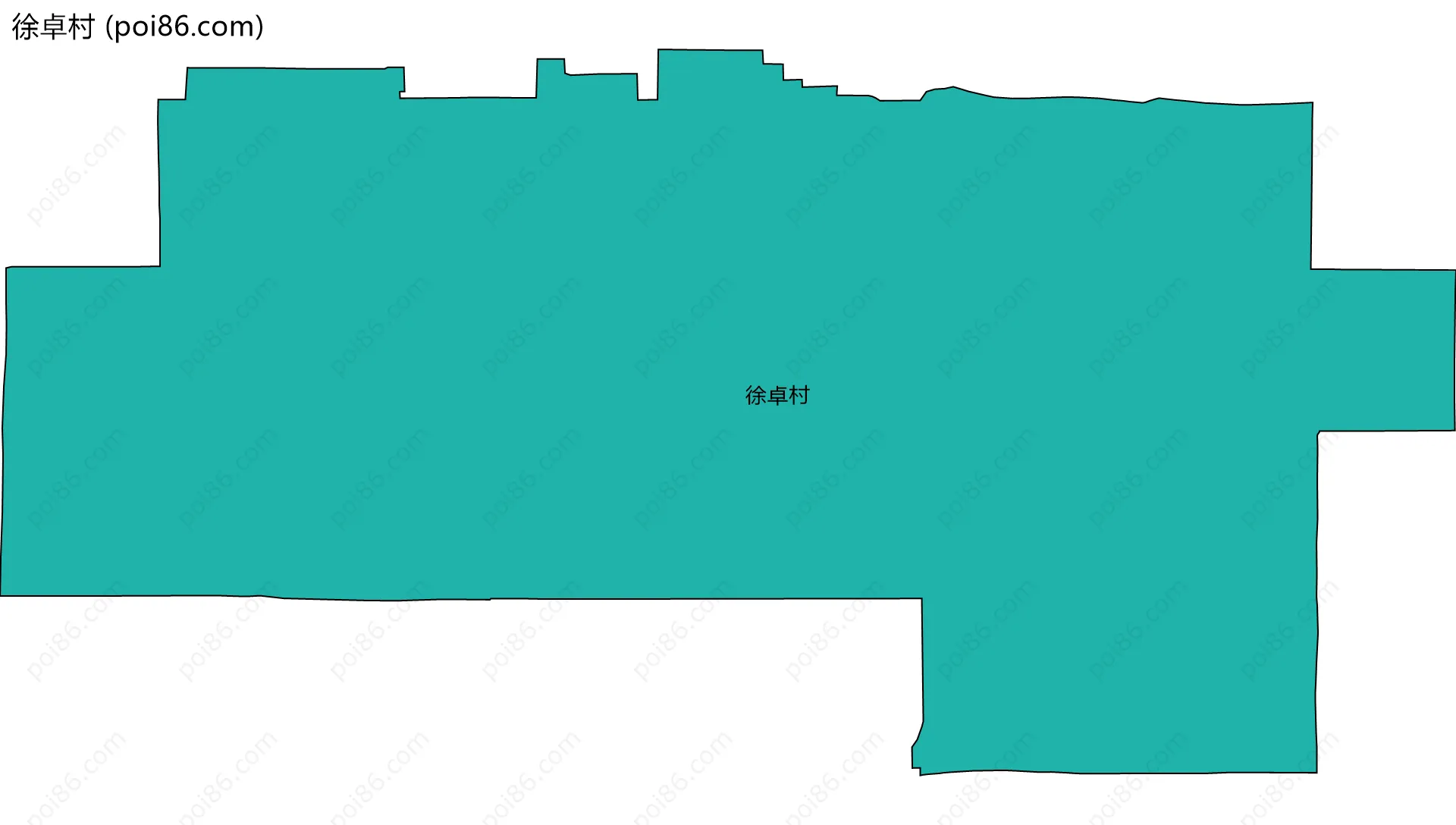 徐卓村边界地图