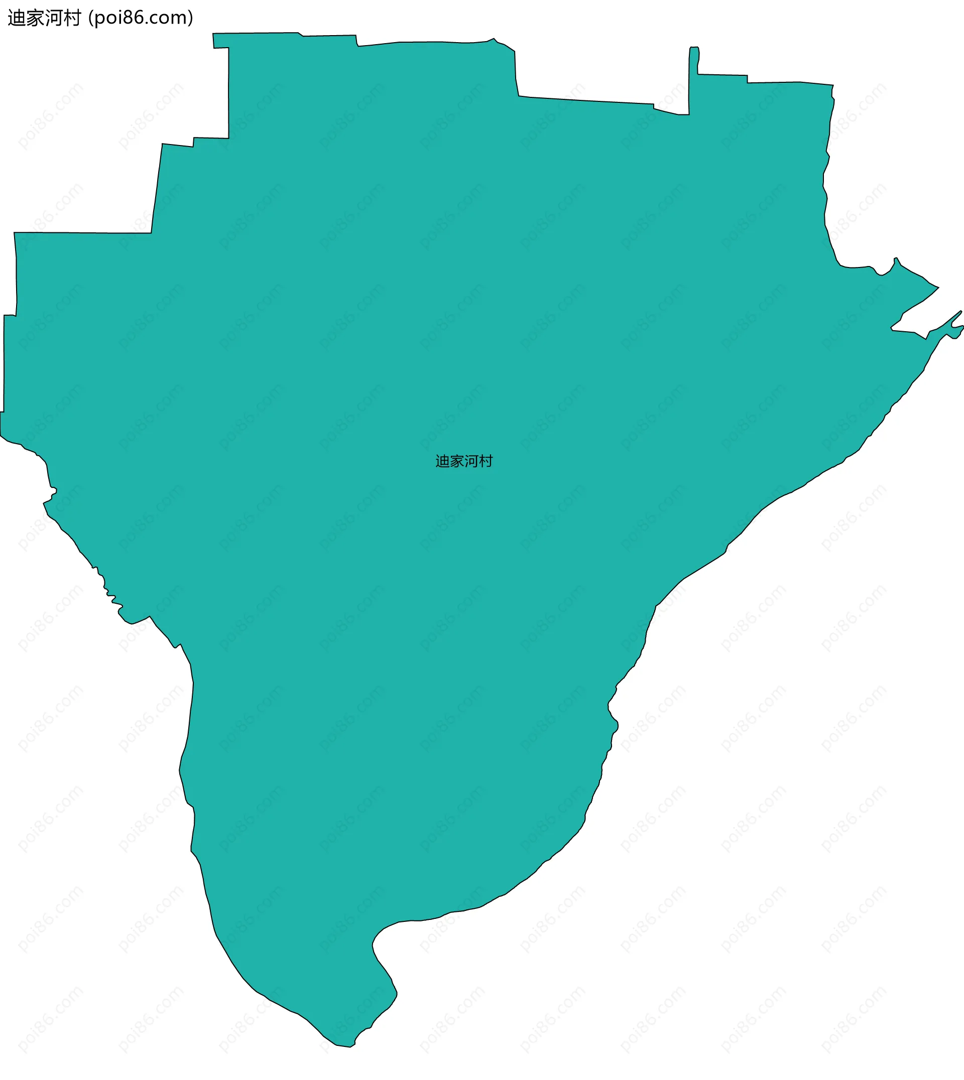 迪家河村边界地图