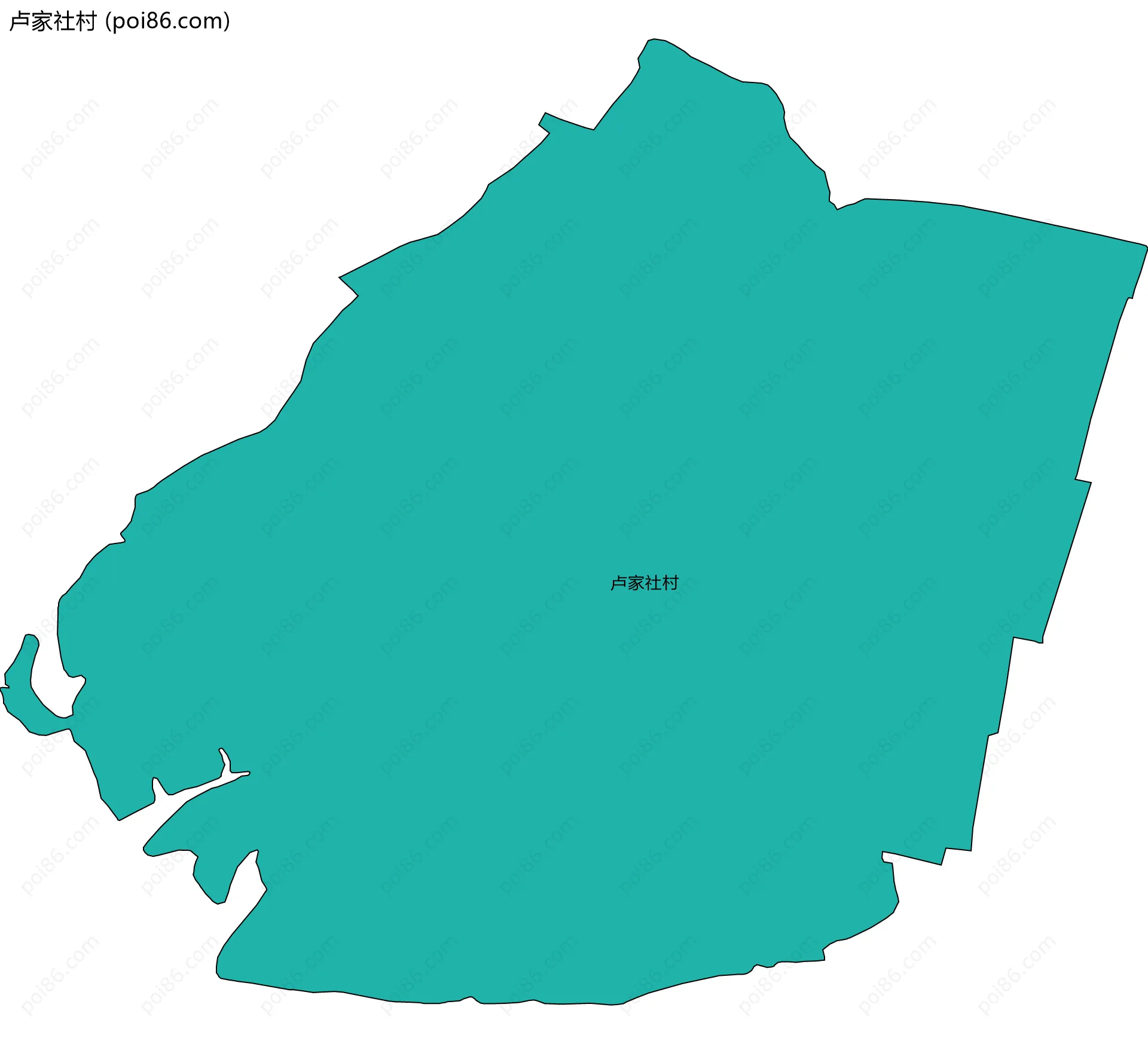 卢家社村边界地图