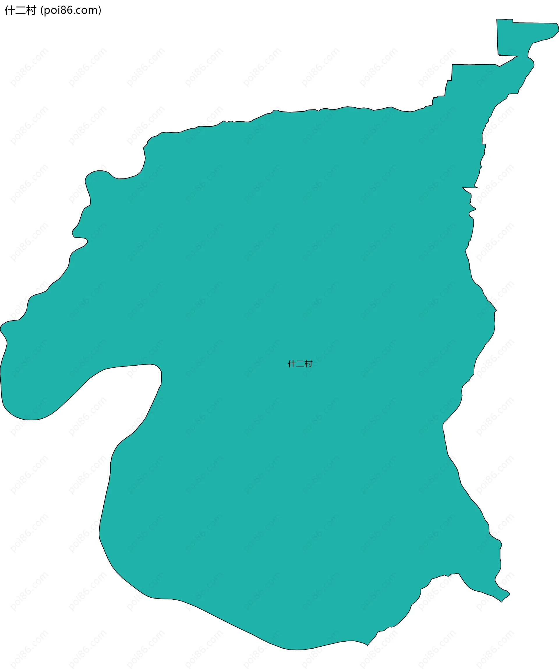 什二村边界地图