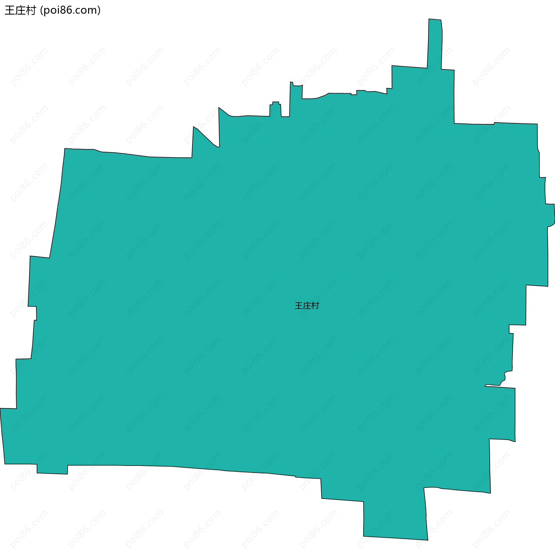 王庄村边界地图