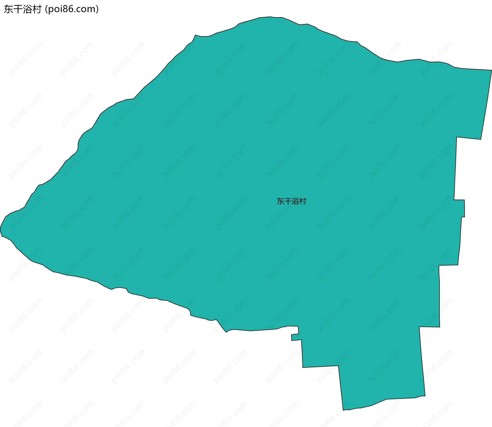 东干浴村边界地图