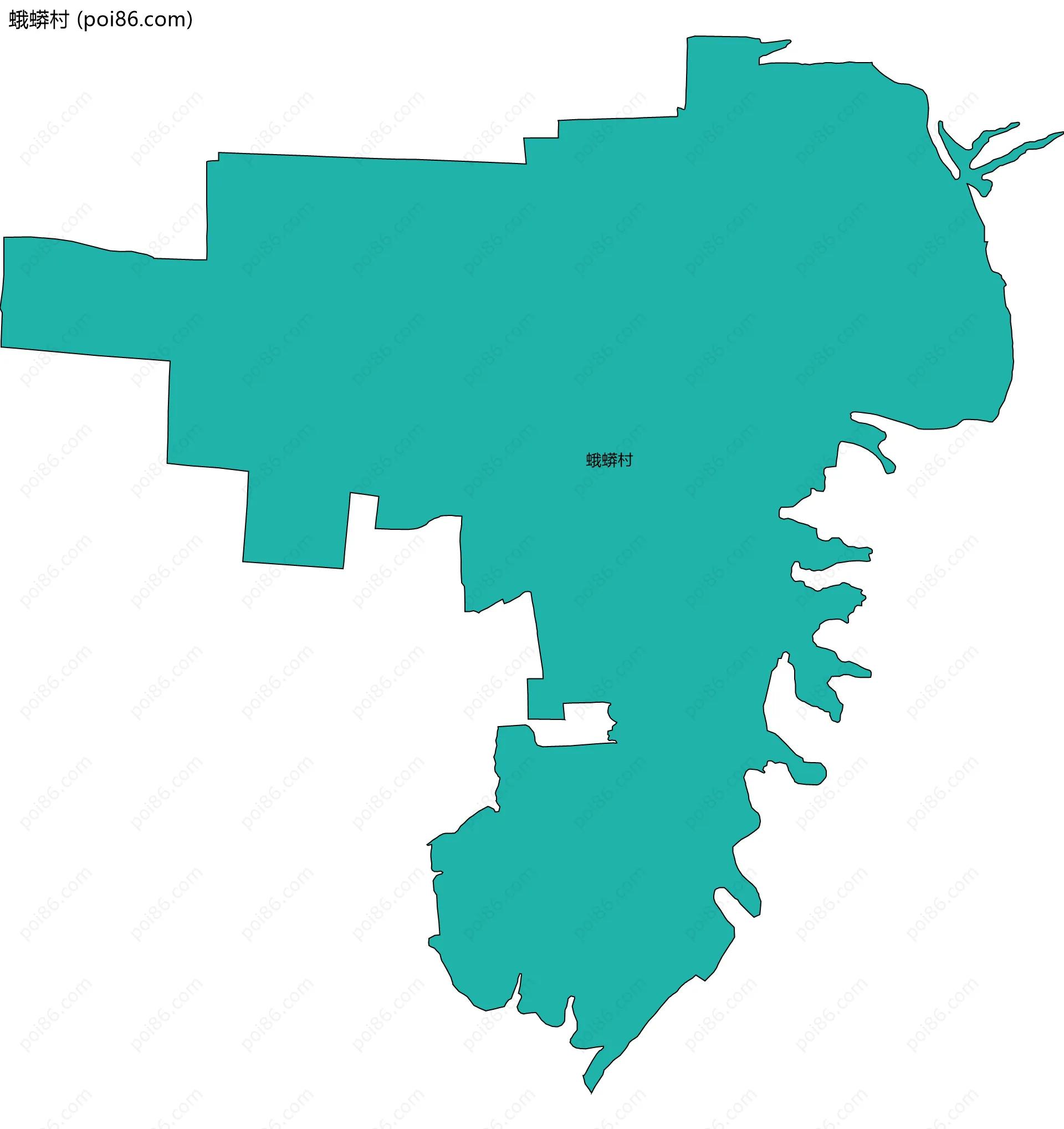 蛾蟒村边界地图