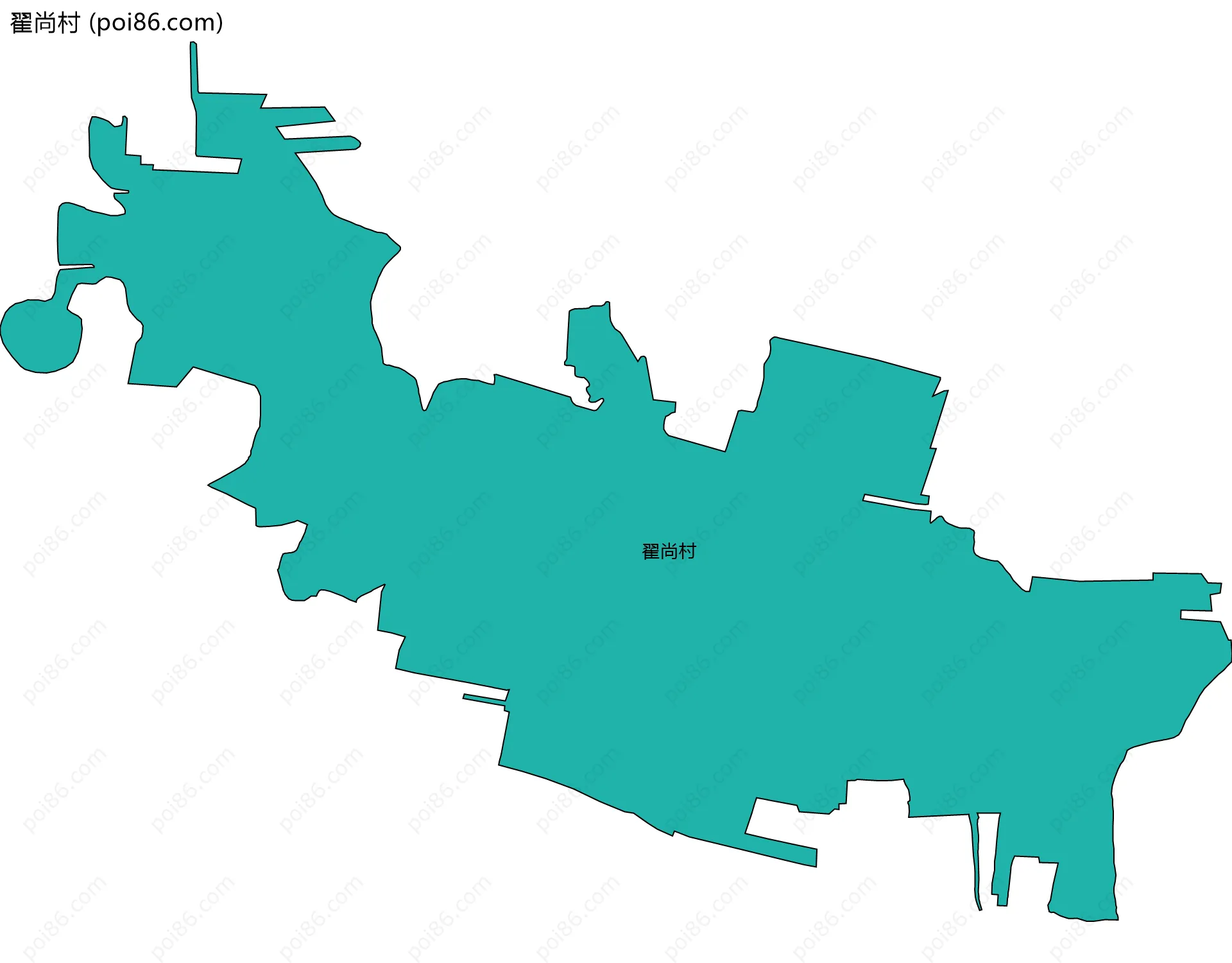 翟尚村边界地图