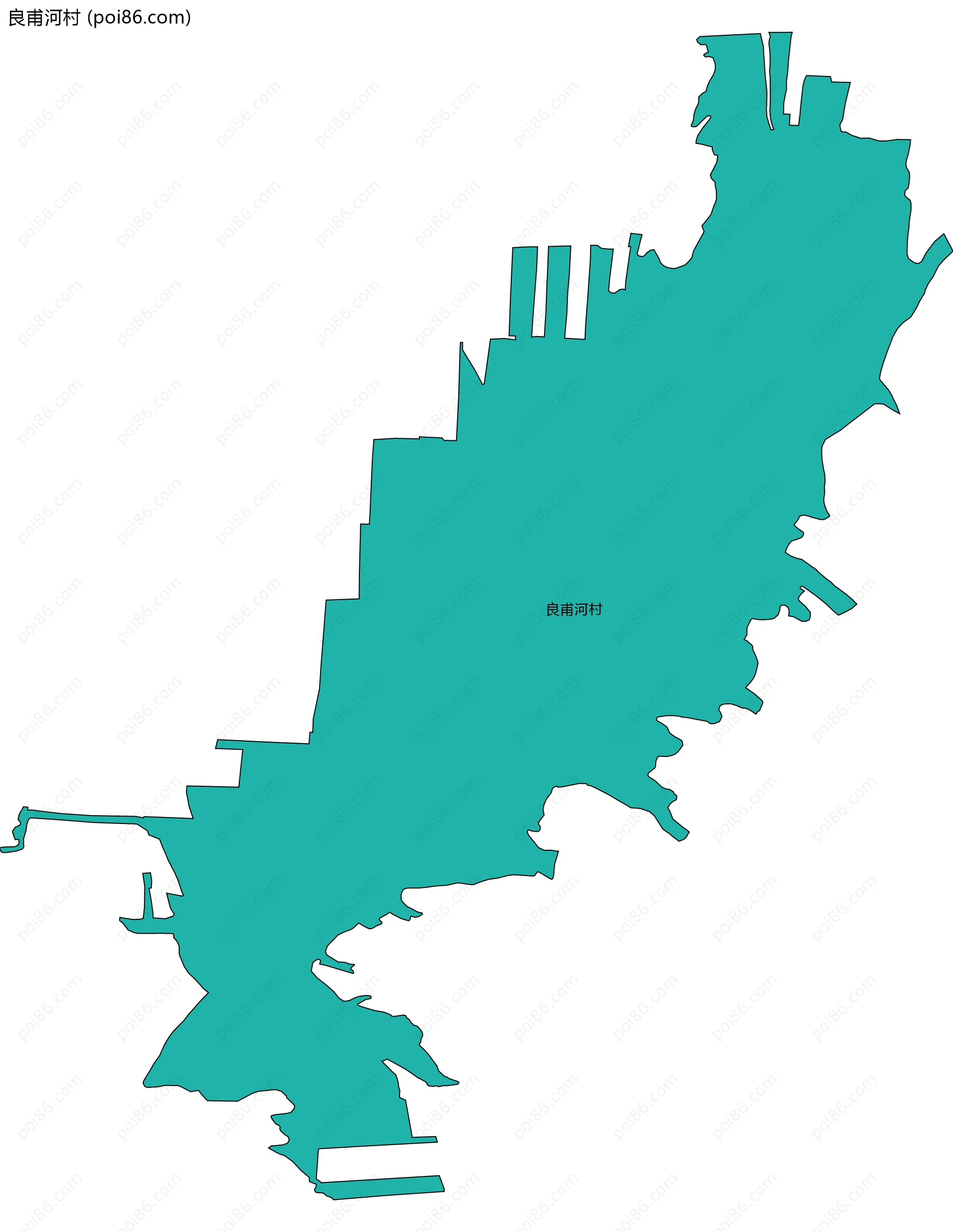 良甫河村边界地图