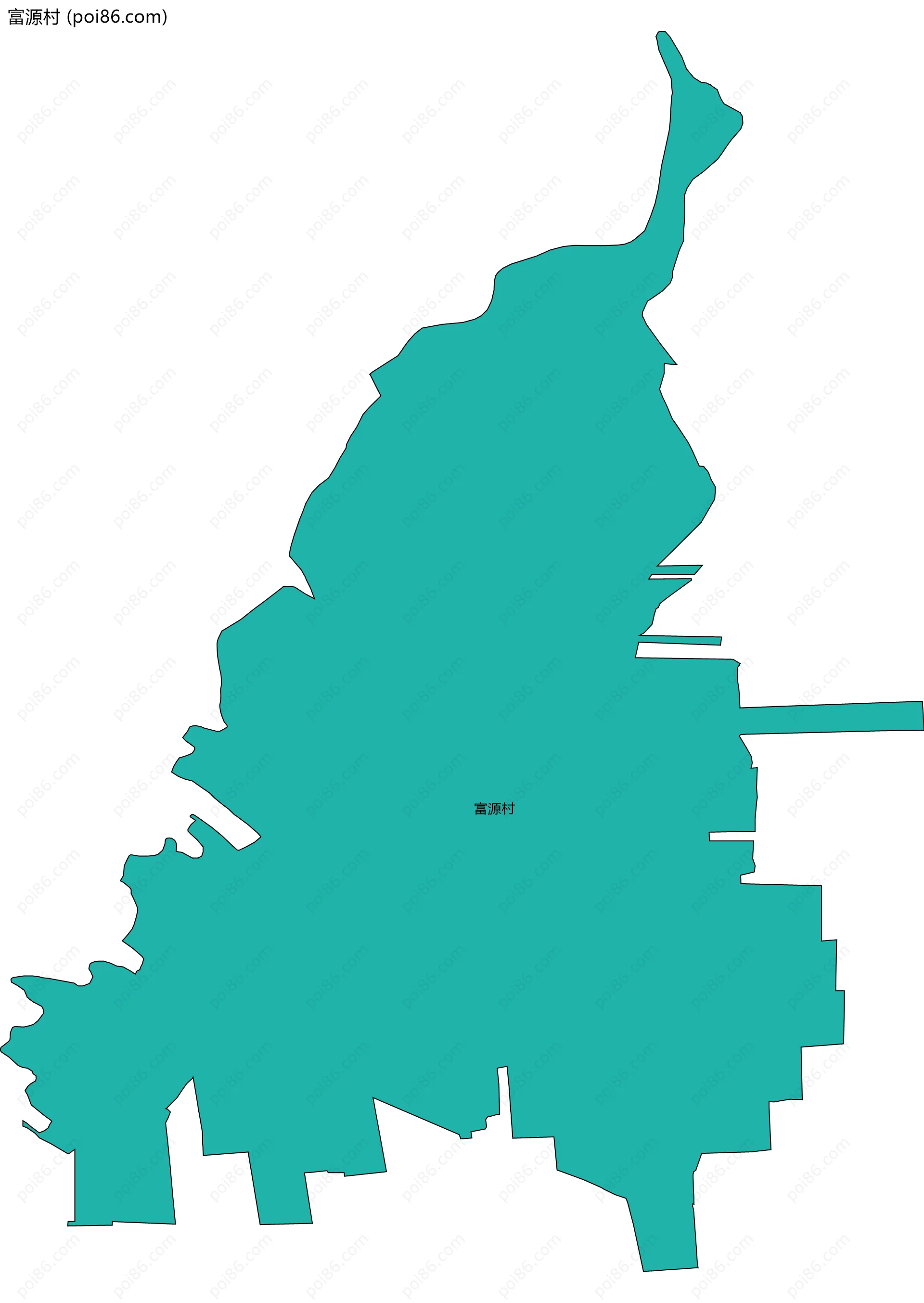 富源村边界地图