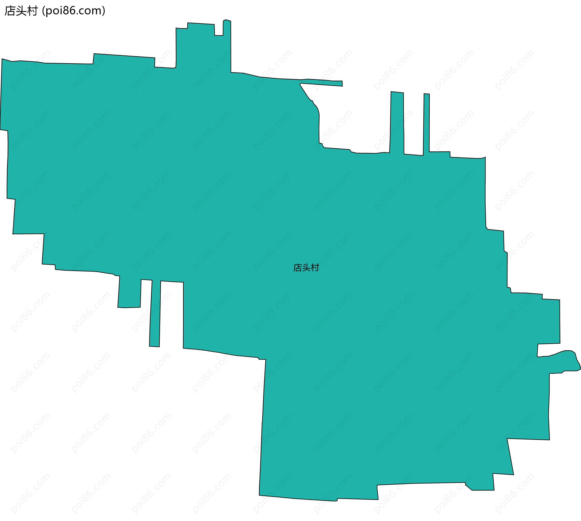 店头村边界地图
