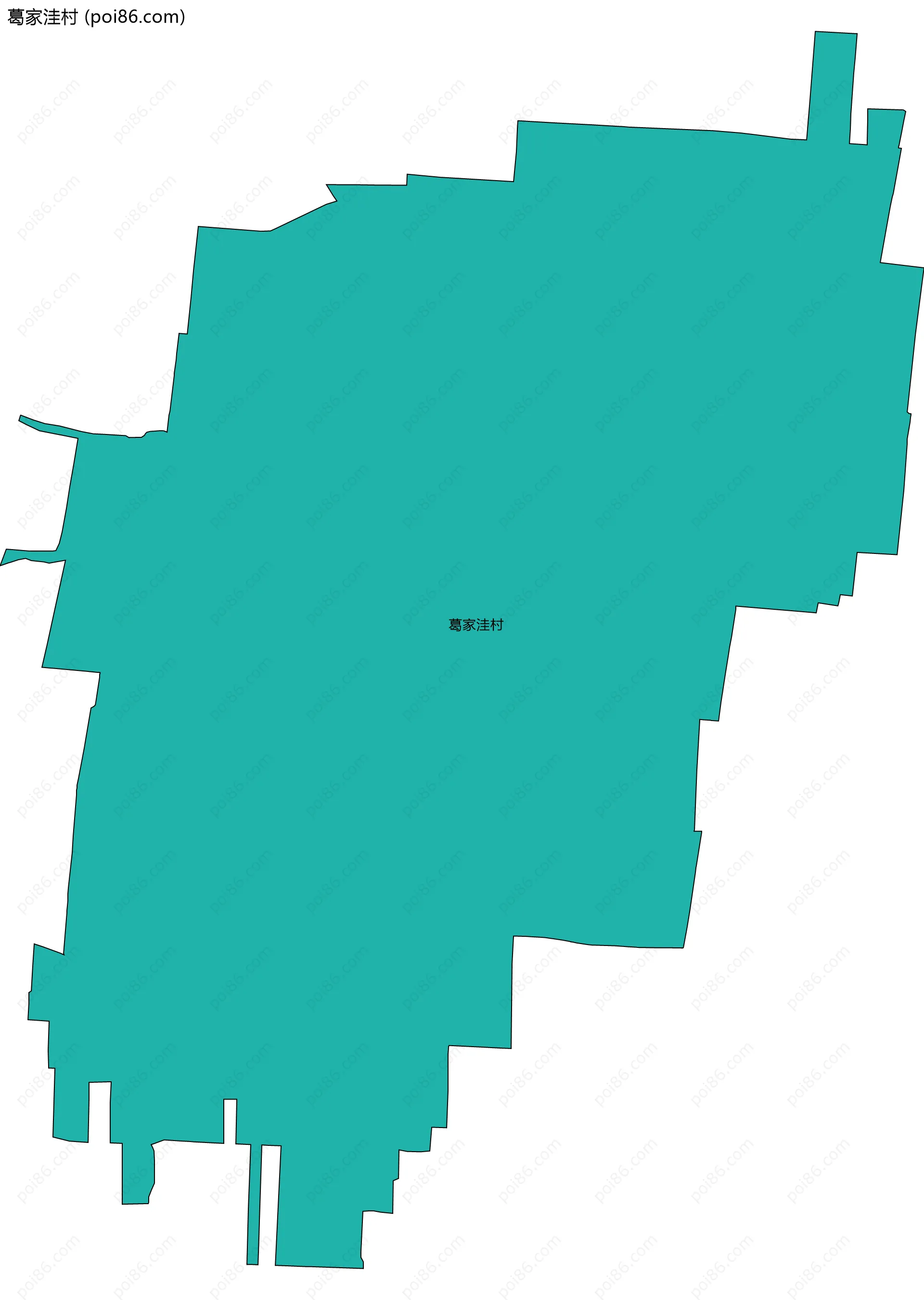 葛家洼村边界地图