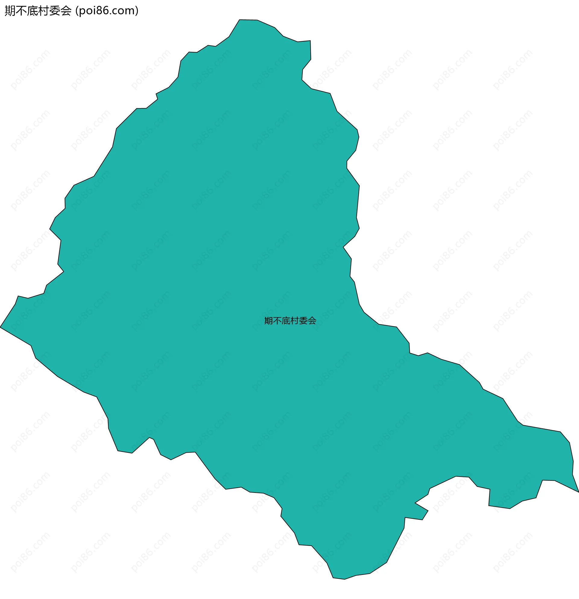 期不底村委会边界地图