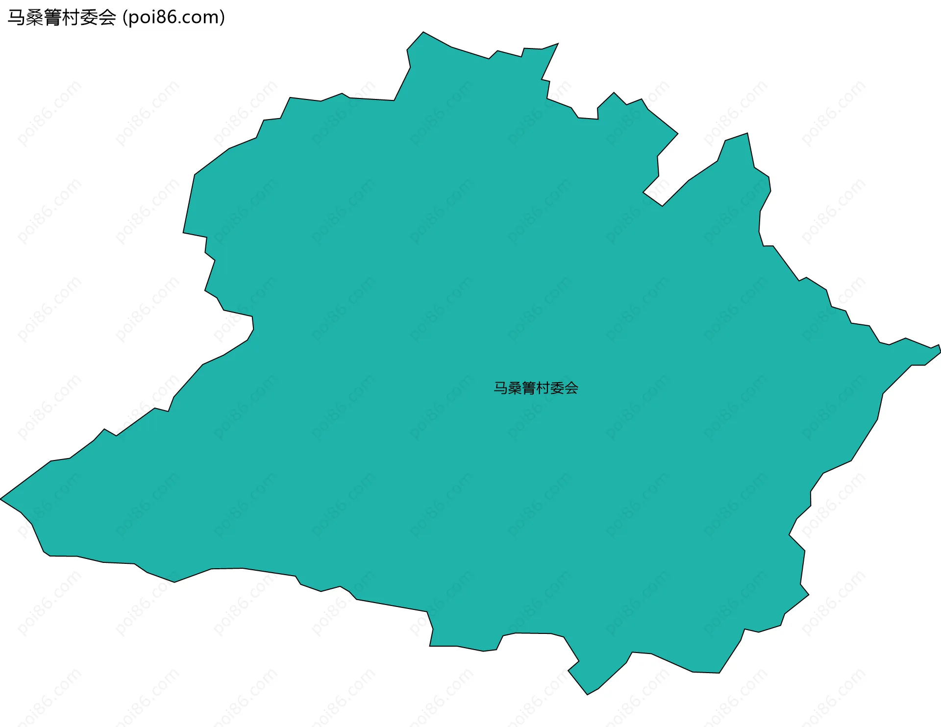 马桑箐村委会边界地图